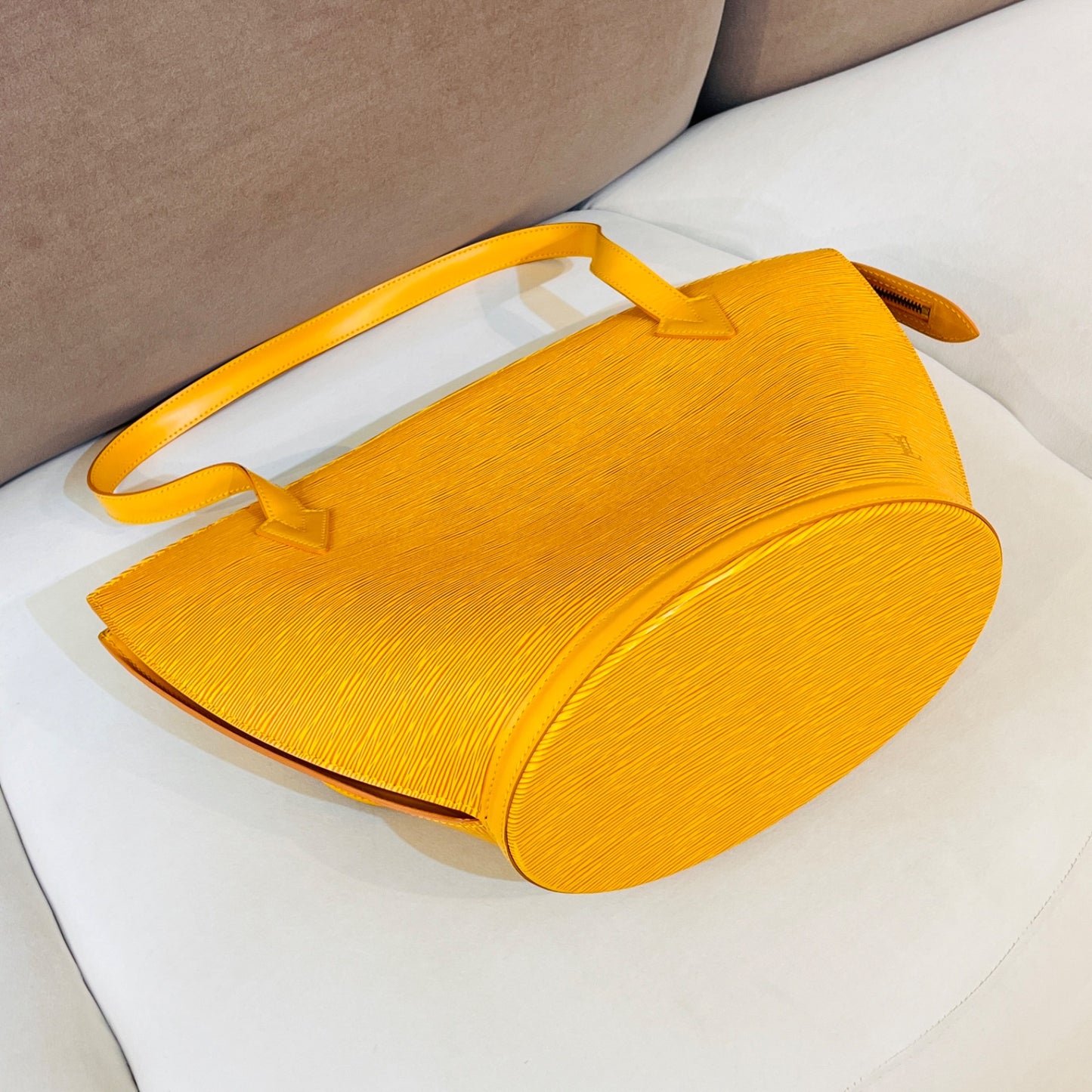 Louis Vuitton Vintage Saint Jacques Tassili Yellow Epi Leather Tote