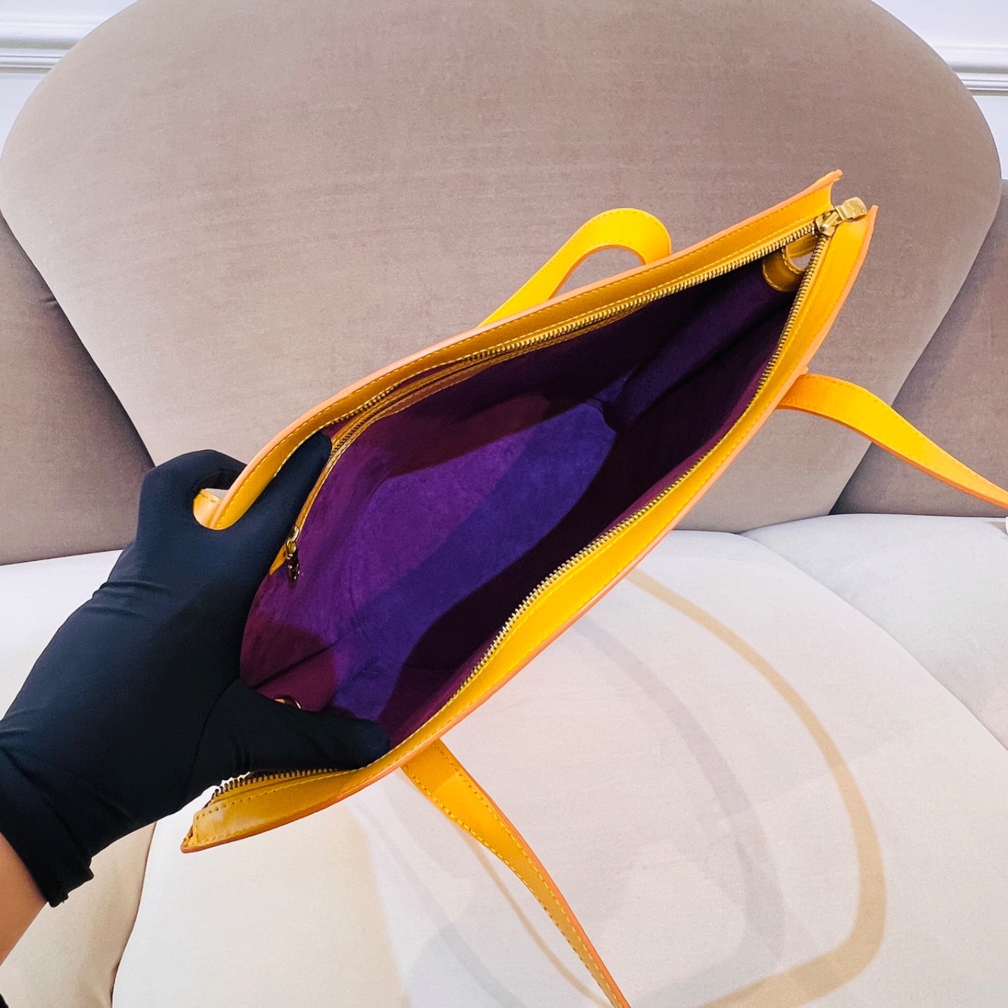 Louis Vuitton Vintage Saint Jacques Tassili Yellow Epi Leather Tote