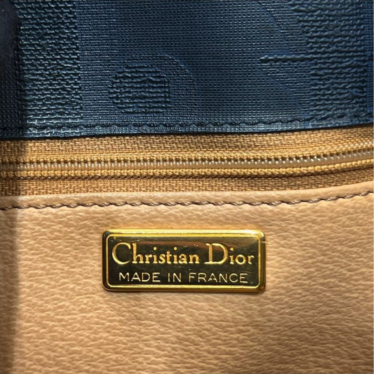 Christian Dior Vintage navy and black gold ring shoulder bag – additional view 10