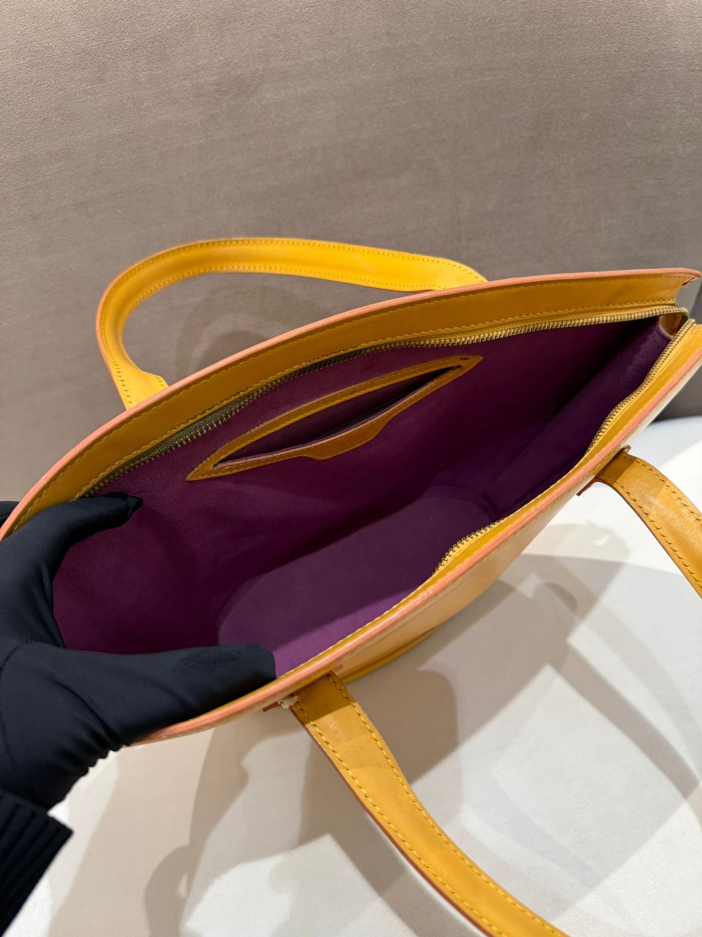Louis Vuitton Vintage Epi Saint-Jacques Tassili Yellow Handbag