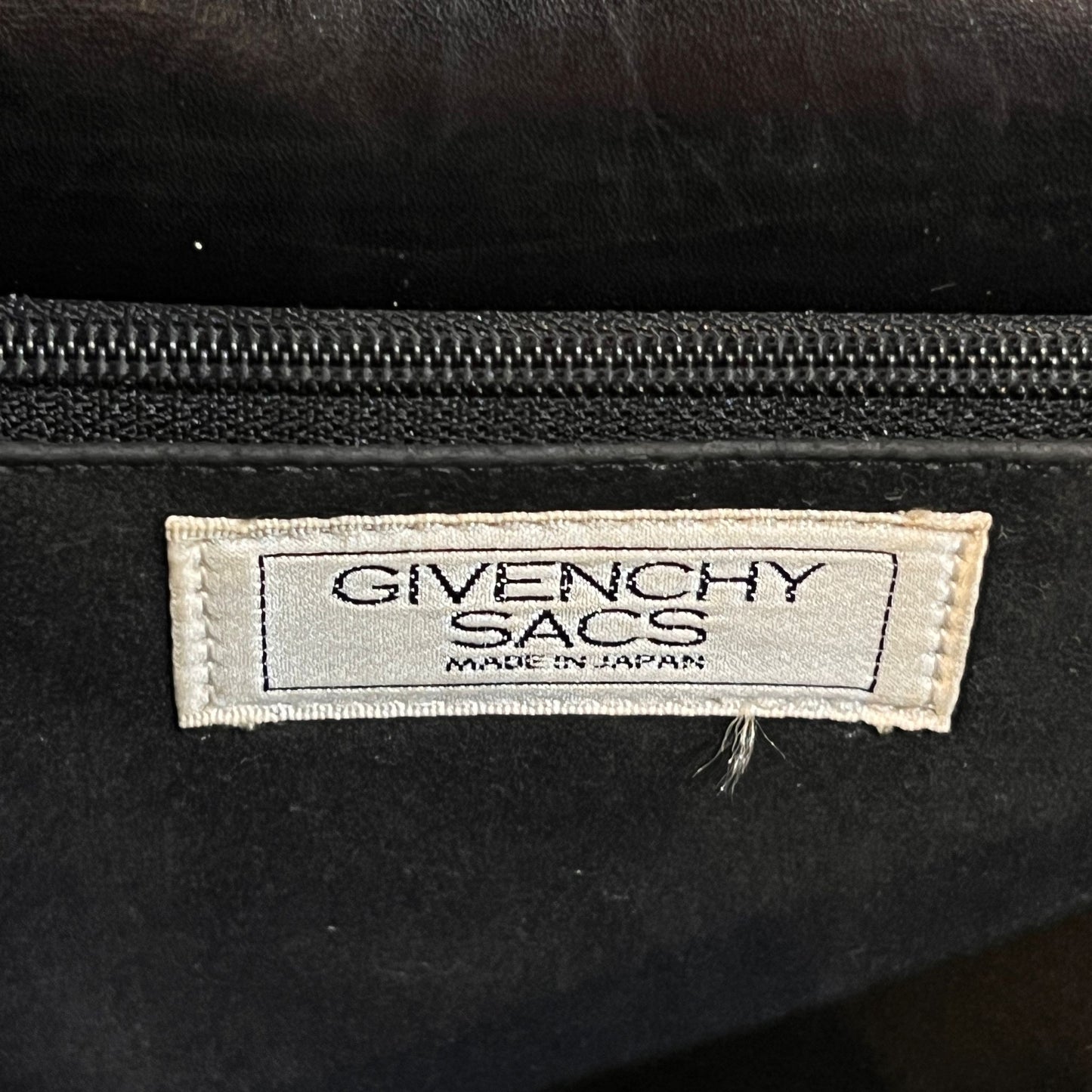 Givenchy Vintage 4G Logo 2-Way Black Leather Handbag