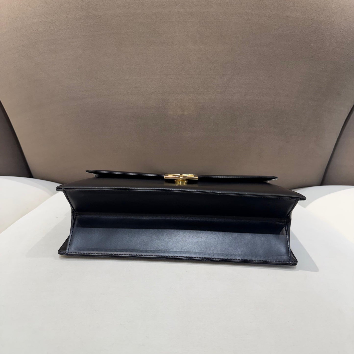Givenchy Vintage Black Leather 4G Top Handle Handbag