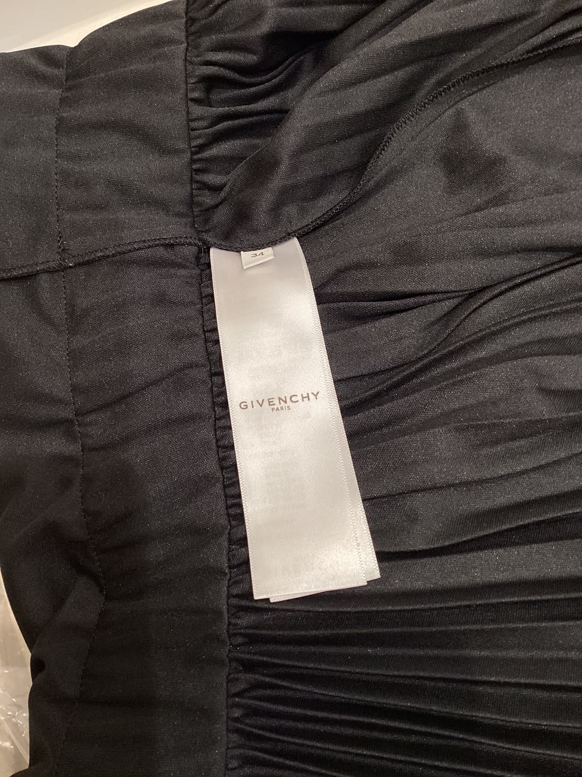 Givenchy Vintage Black Cotton Short Sleeve Dress