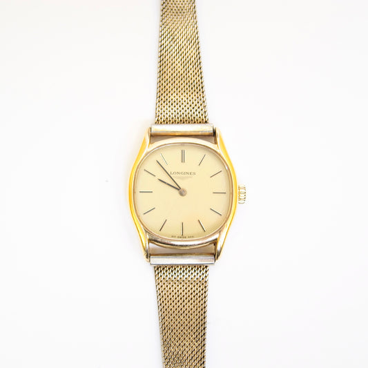 Longines Vintage Square Face Golden Watch