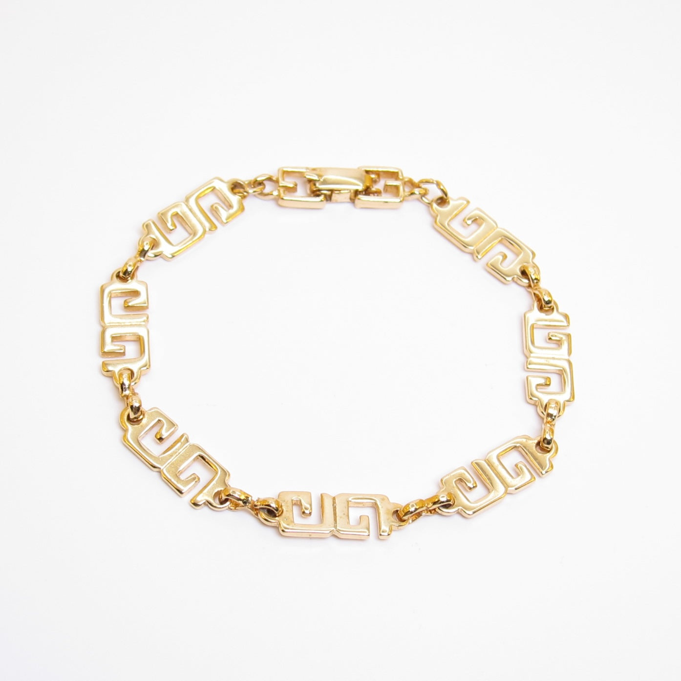 Givenchy Vintage GG Logo Golden Bracelet