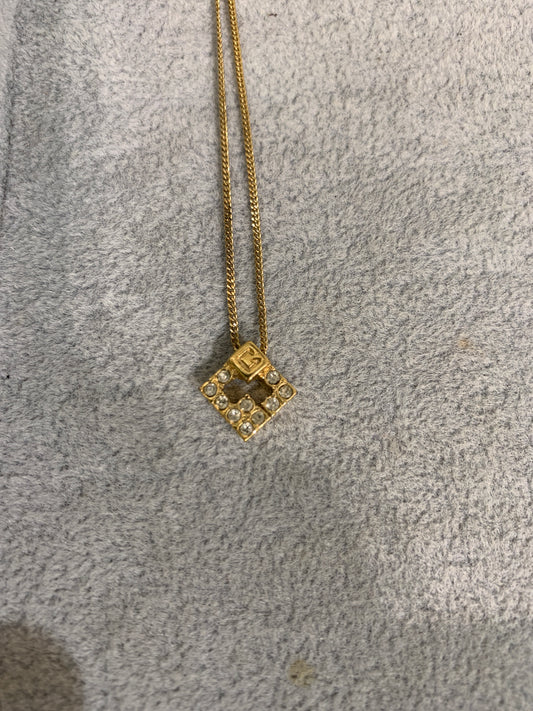 Givenchy Vintage Golden G Logo Necklace