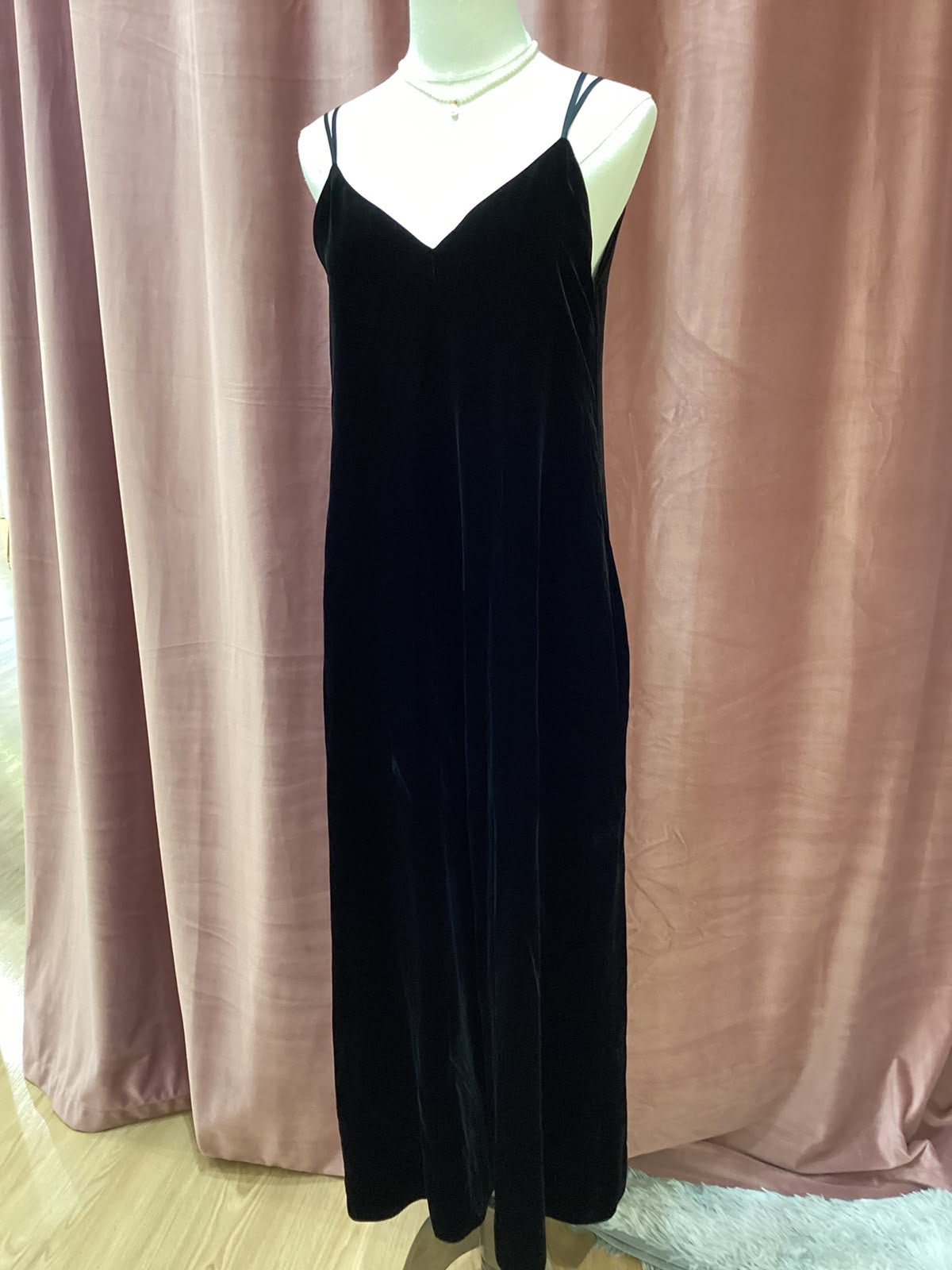 Armani Vintage Overalls Velor Black Jumpsuit