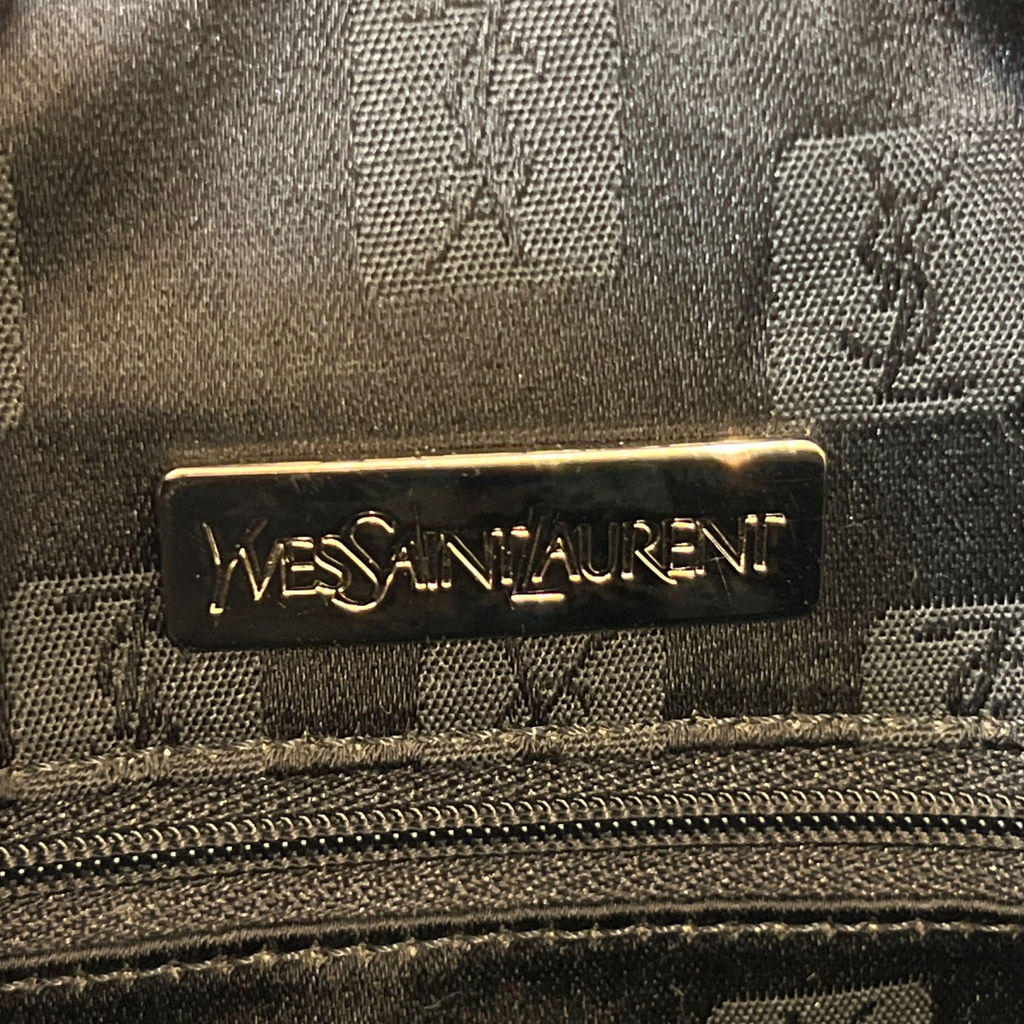 Yves Saint Laurent Vintage Black Nylon Top Handle Bag