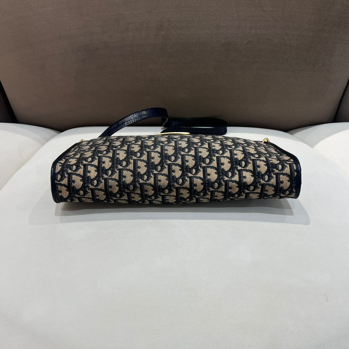 Christian Dior Vintage Trotter Monogram Canvas Shoulder Bag