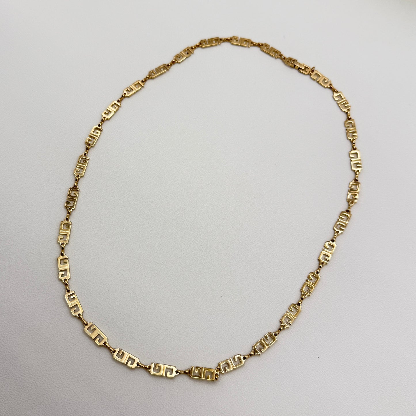 Givenchy Vintage Gg Logo Golden Long Necklace