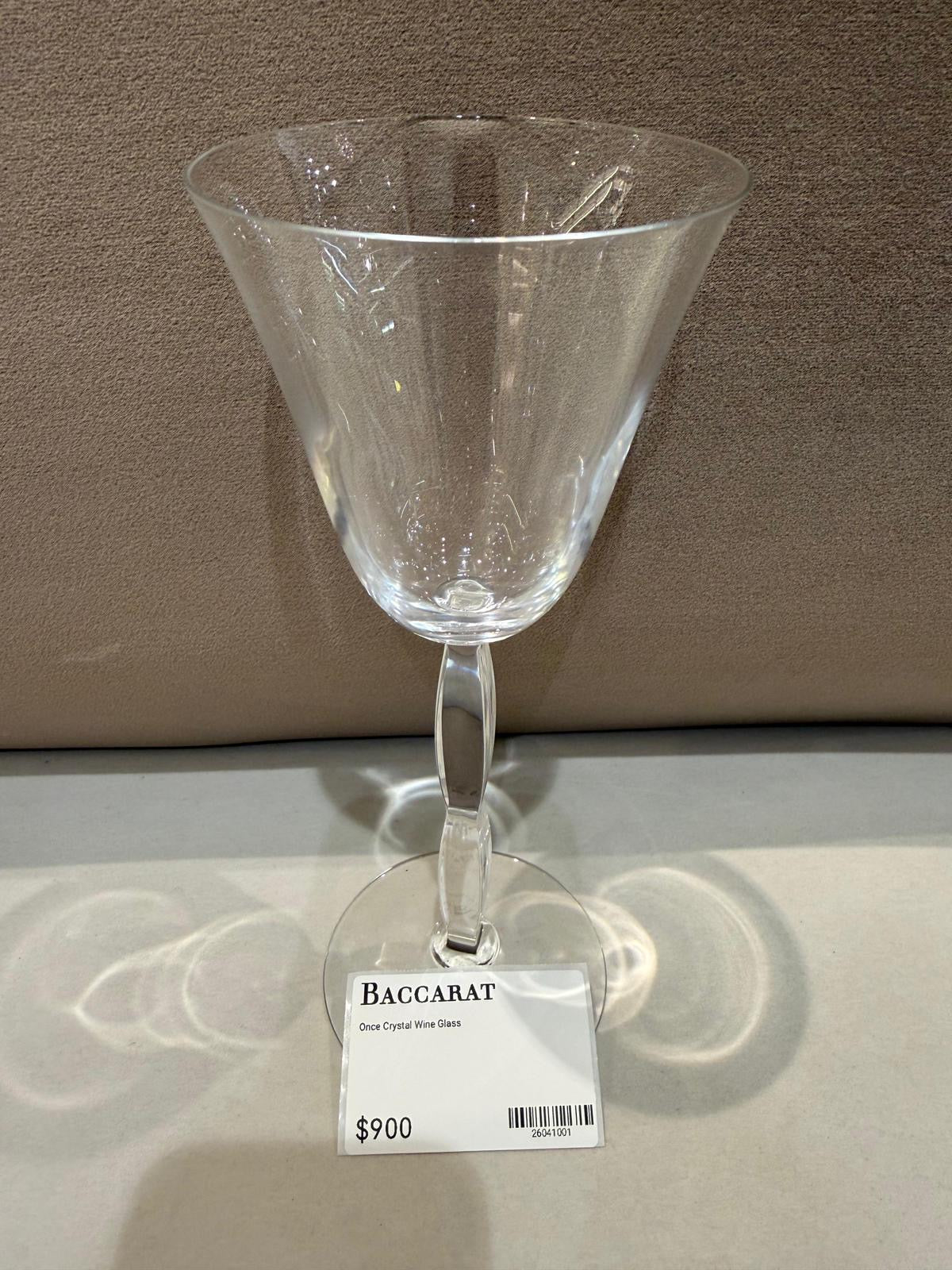 Baccarat Vintage Onde Crystal Wine Glass