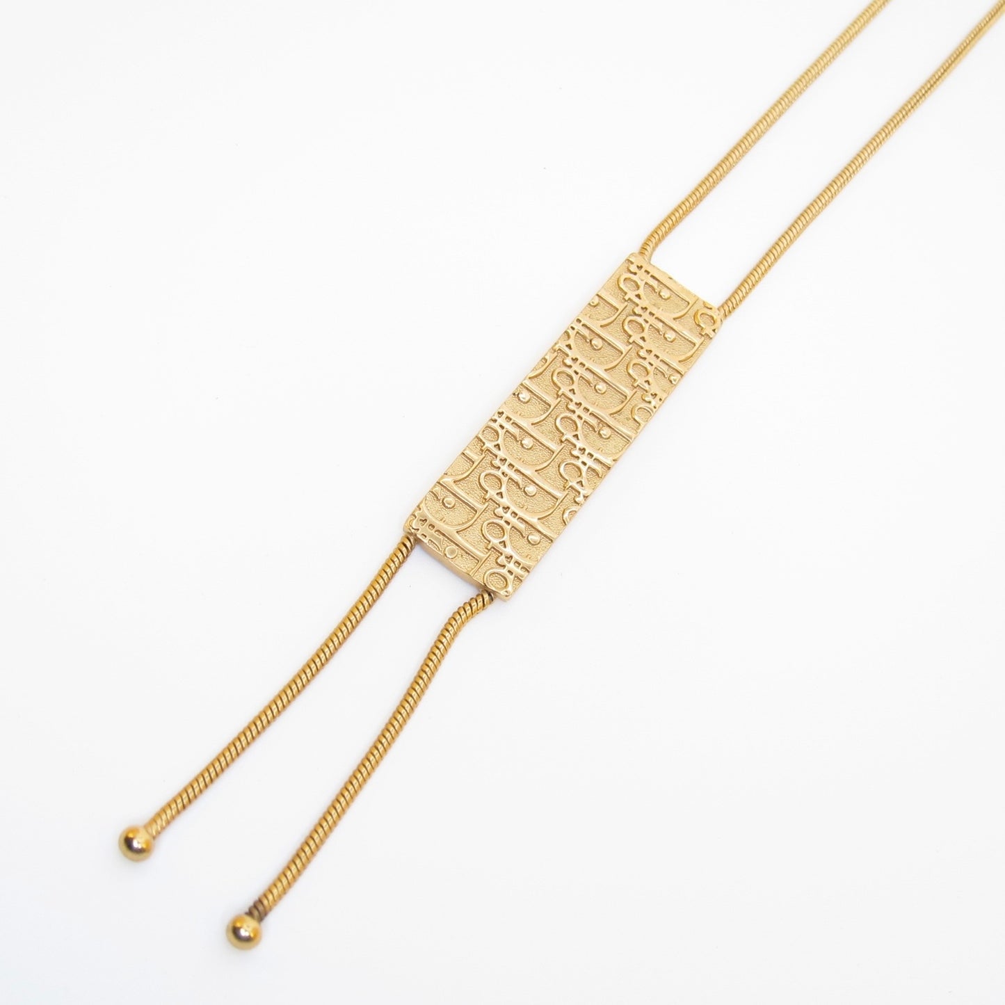 Christian Dior Vintage Trotter Tassel Necklace