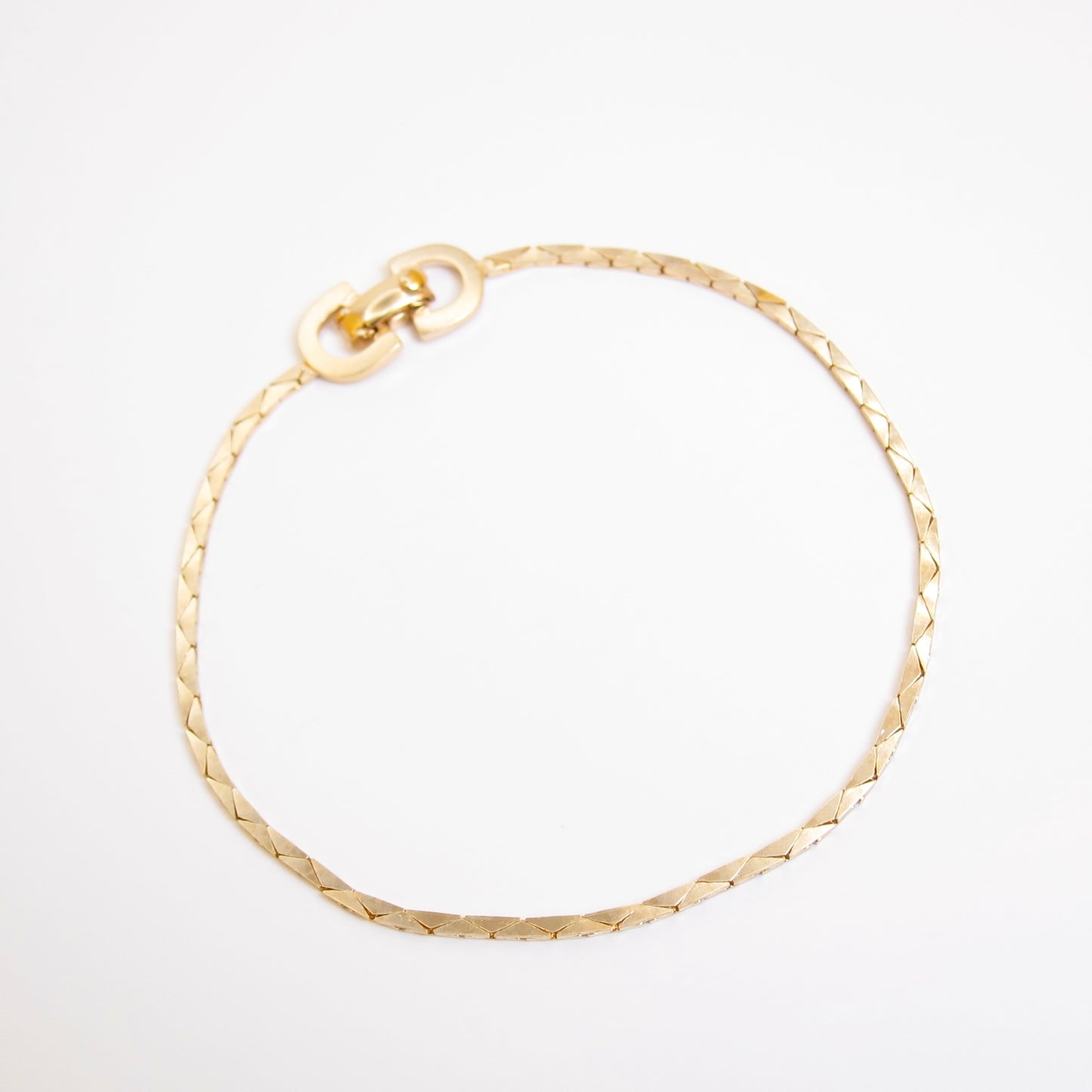 Christian Dior Vintage Stylish Golden Bracelet