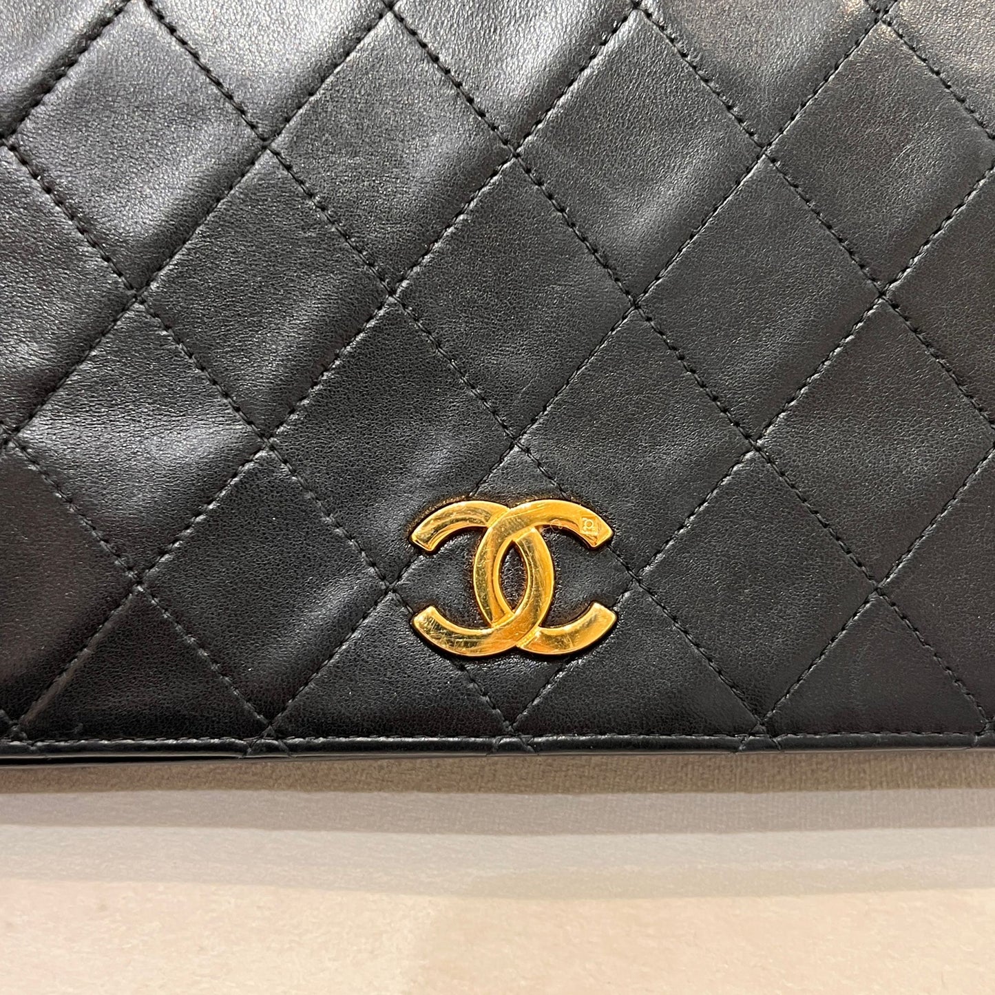 Chanel Vintage Matelassé Full Flap Shoulder Bag