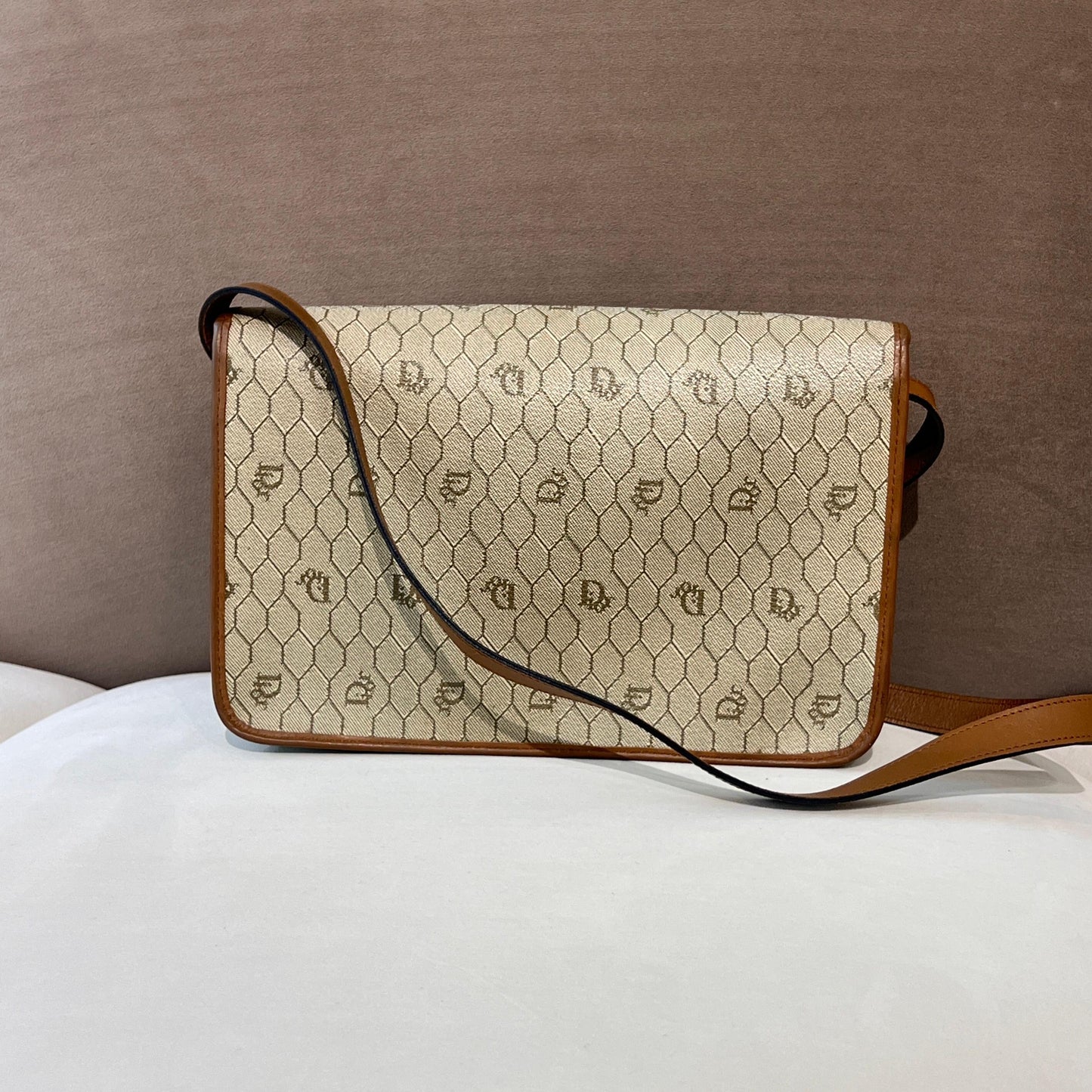 Christian Dior Vintage Honeycomb Shoulder Bag