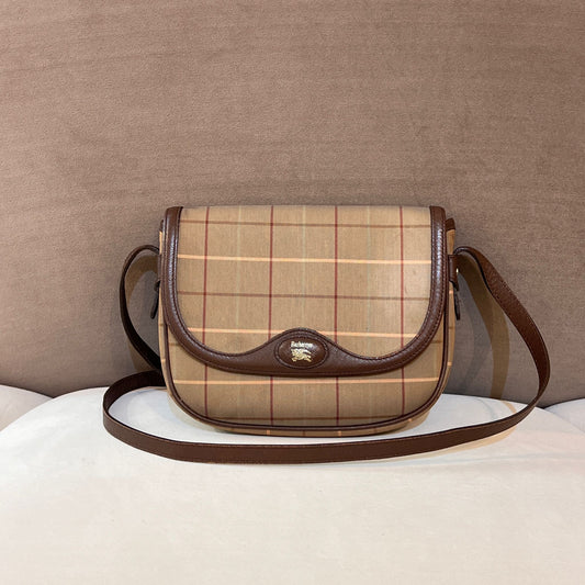 Burberry Vintage Nova Check Shoulder Bag