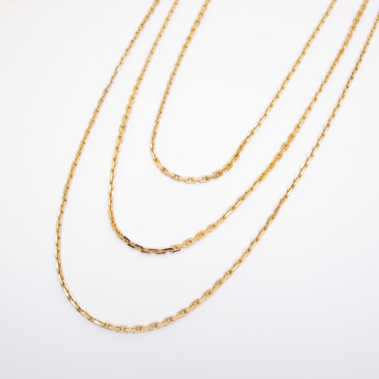 Givenchy Vintage Stylish 3-Row Golden Necklace
