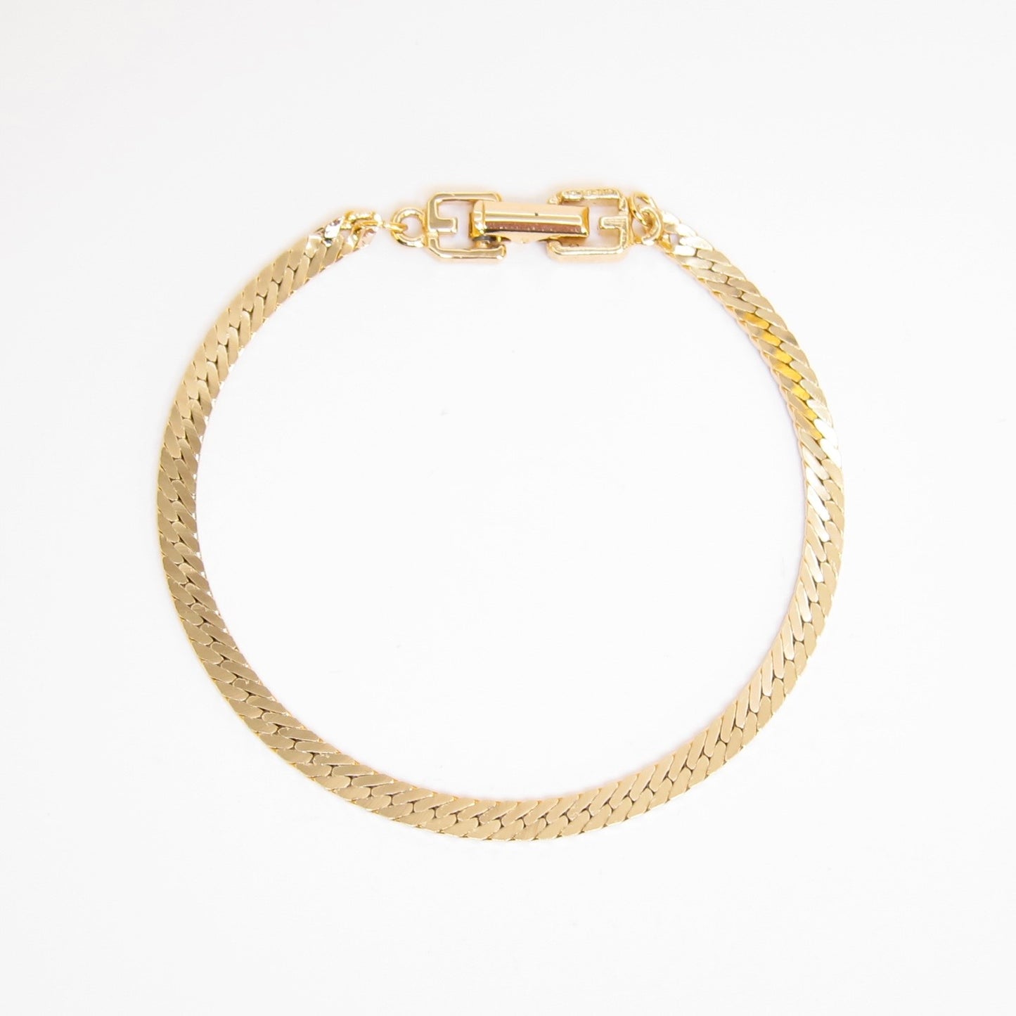 Givenchy Vintage Stylish Golden Link Chain Bracelet