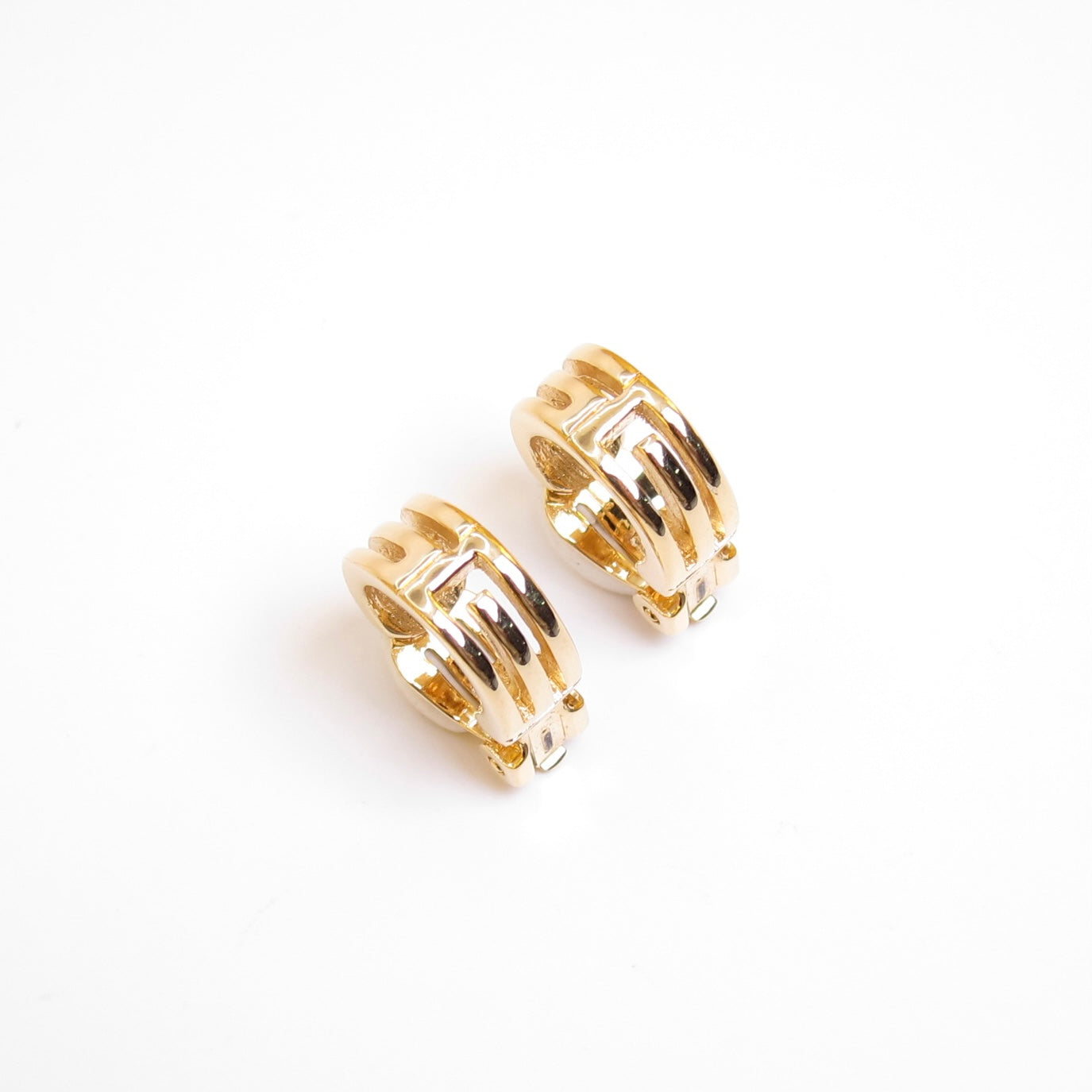 Givenchy Vintage GG Logo Golden Clip-on Earrings