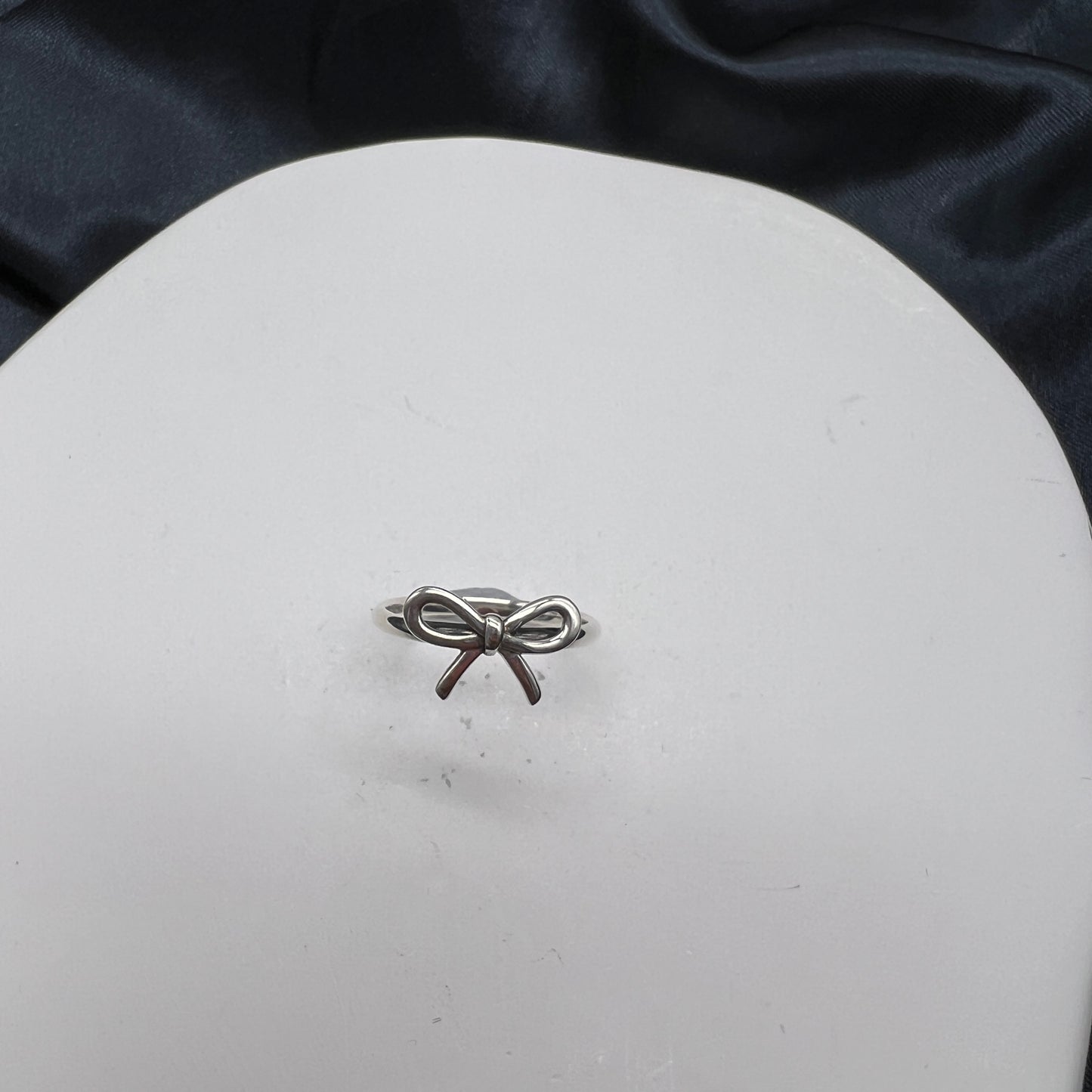 Tiffany & Co. 蒂芙尼中古絲帶 925 銀戒指