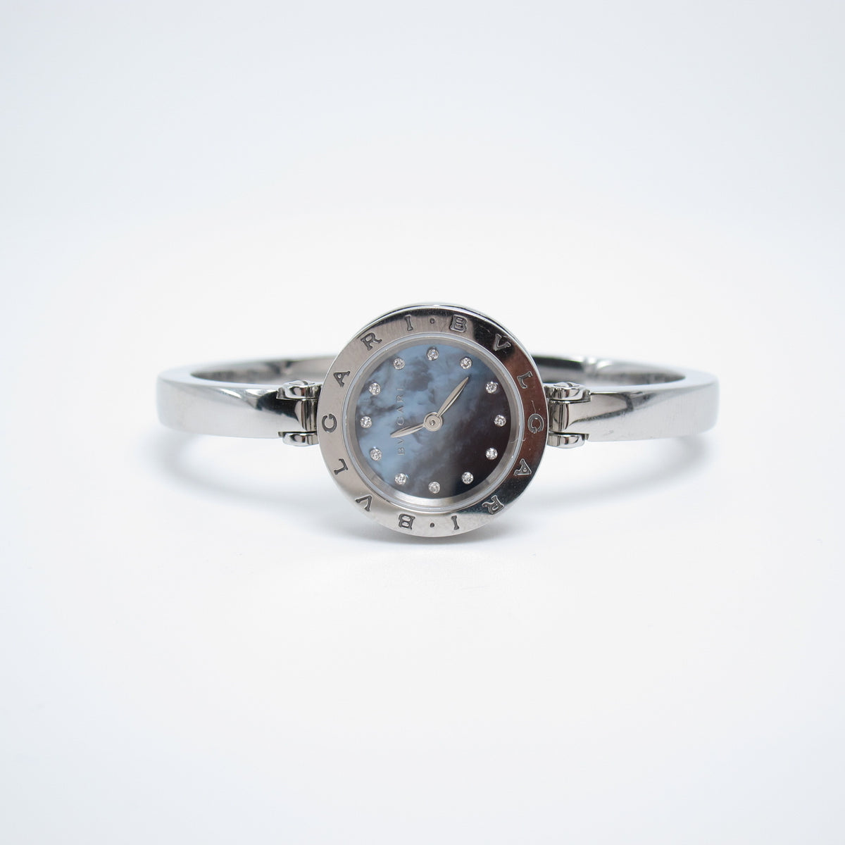 Bvlgari Vintage B.Zero 1 Black Shell Pearl with Diamond Dial Bangle Watch