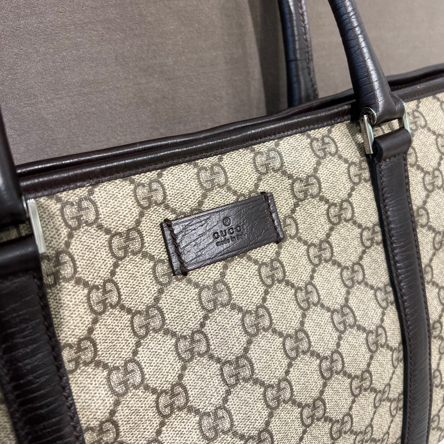 Gucci Gg Monogram Canvas Tote Bag