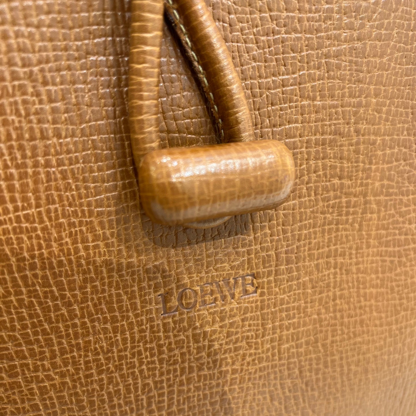 Loewe Vintage Brown Leather Shoulder Bag