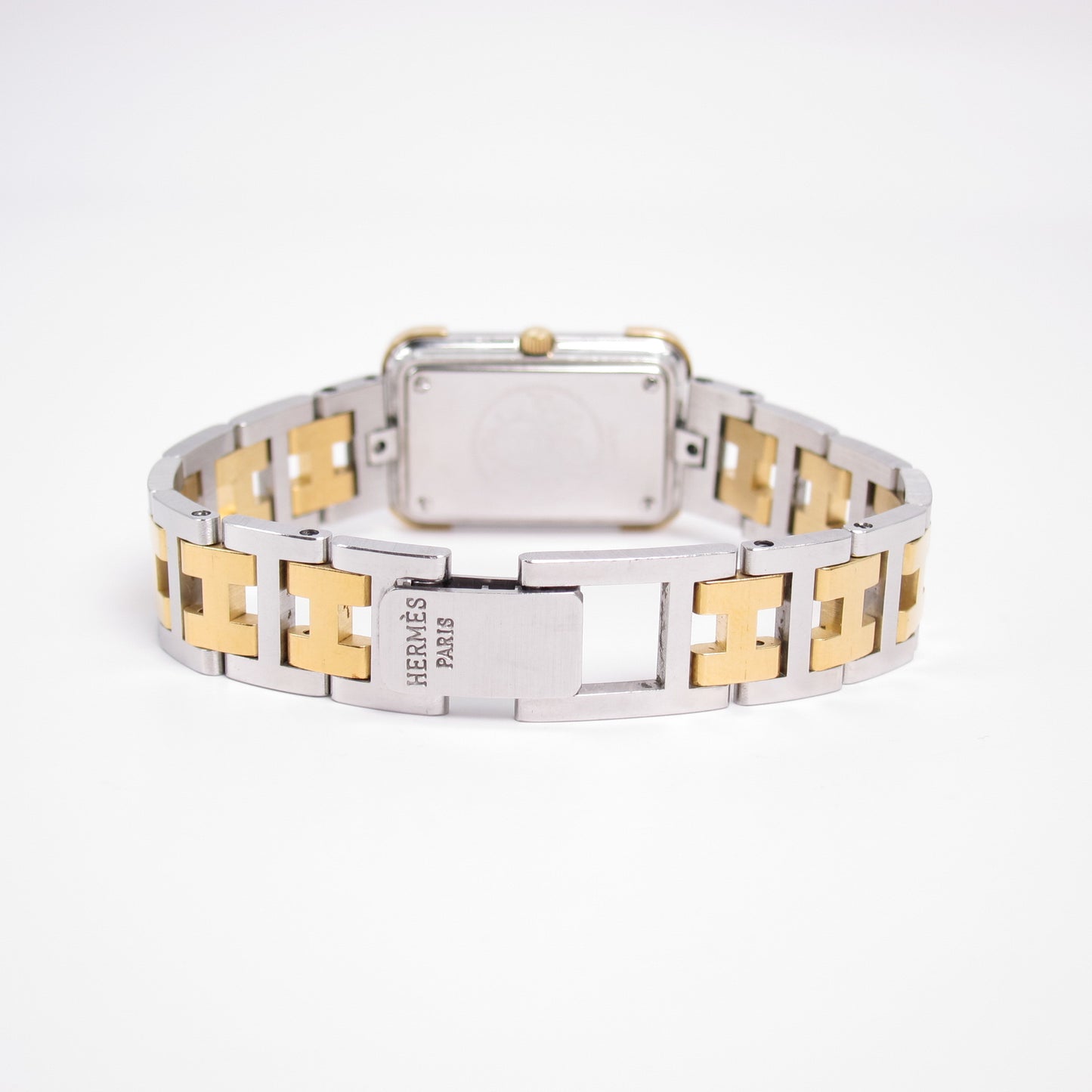 Hermes Vintage Croisiere White Face with H Bracelet Two Tone Watch