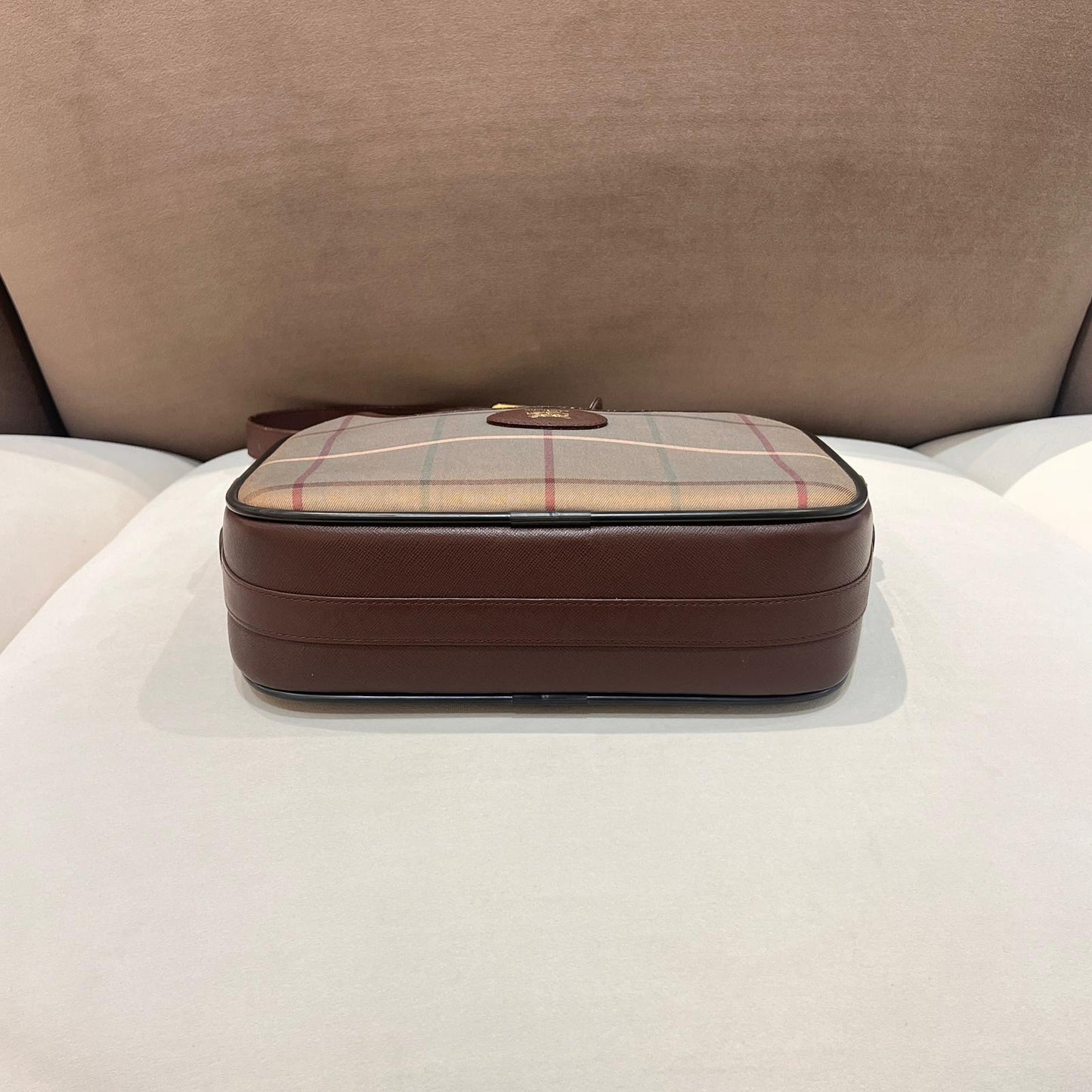 Burberry Vintage Nova Check Canvas Shoulder Bag