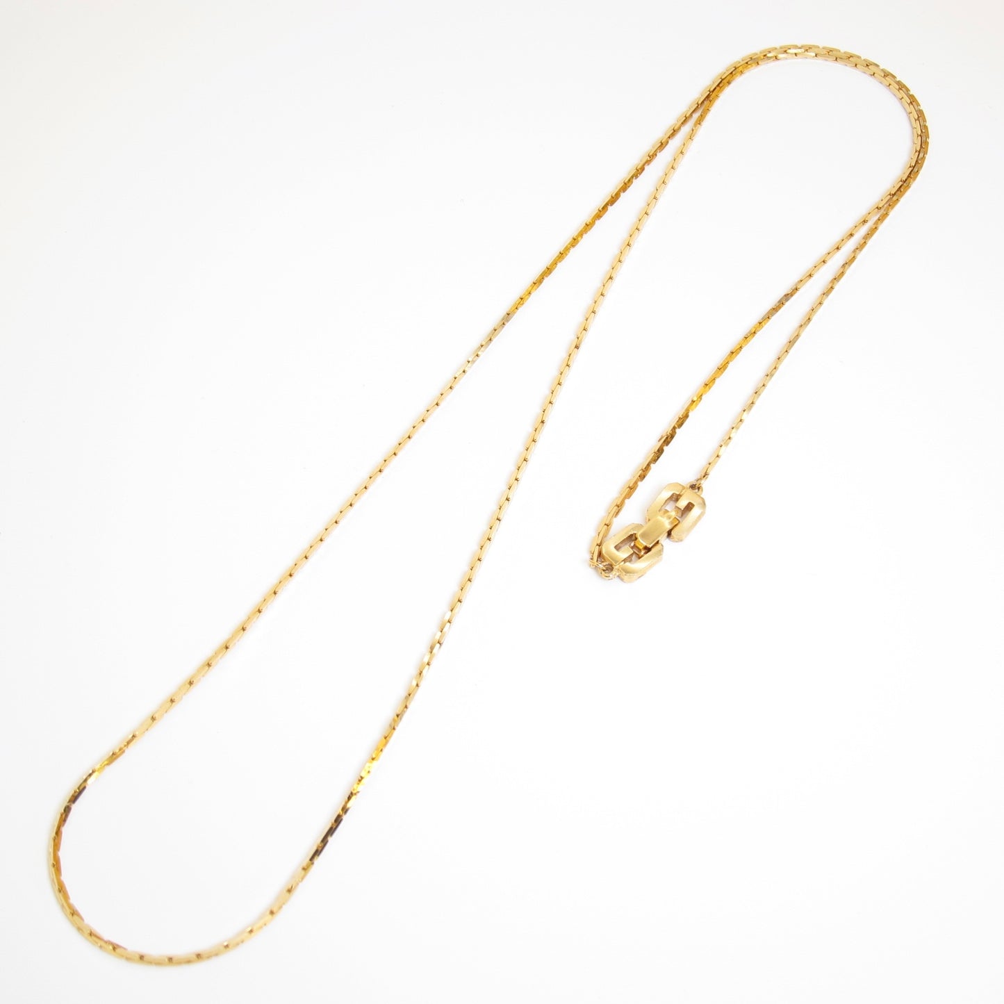 Givenchy Vintage Minimal Snake Chain Necklace