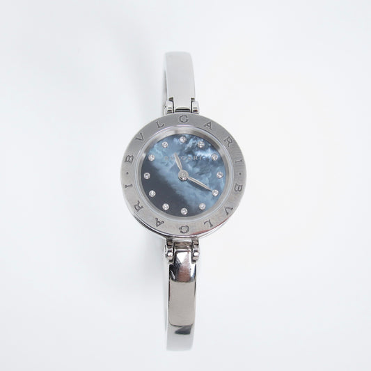 Bvlgari Vintage B.Zero 1 Black Shell Pearl with Diamond Dial Bangle Watch