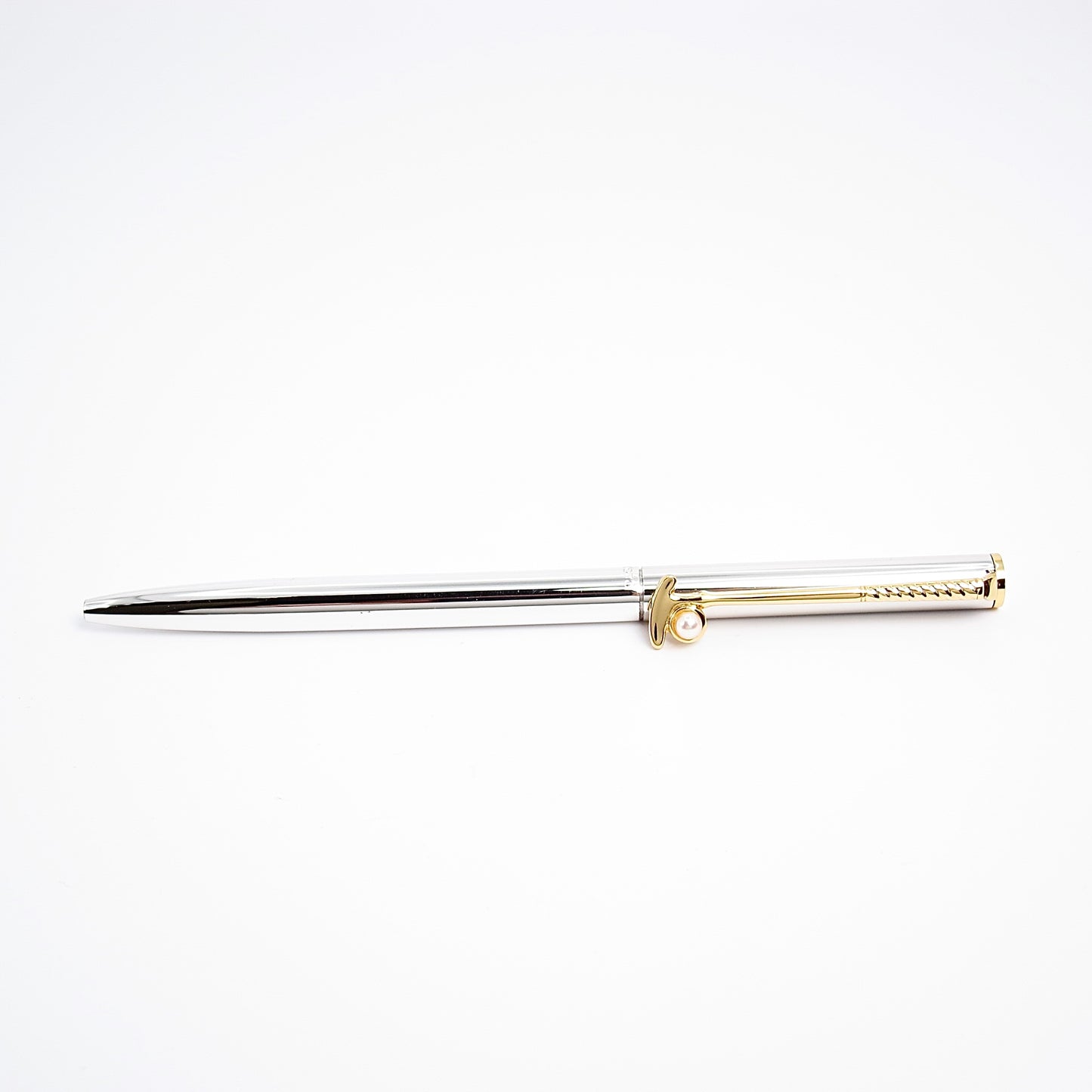 Mikimoto Vintage Golf Motif with Baby Pearl Ballpoint Pen