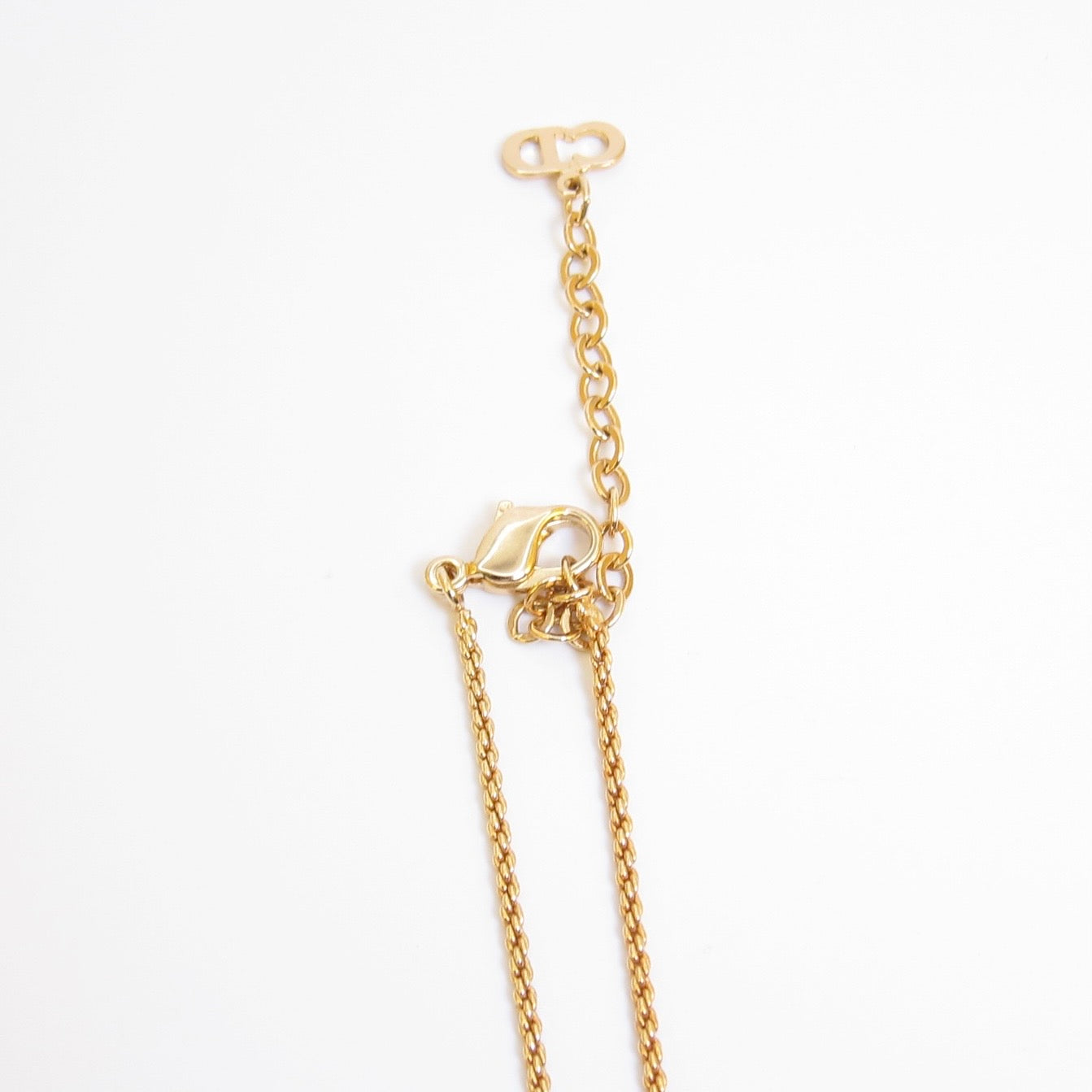 Christian Dior Vintage Dior Logo Golden Necklace