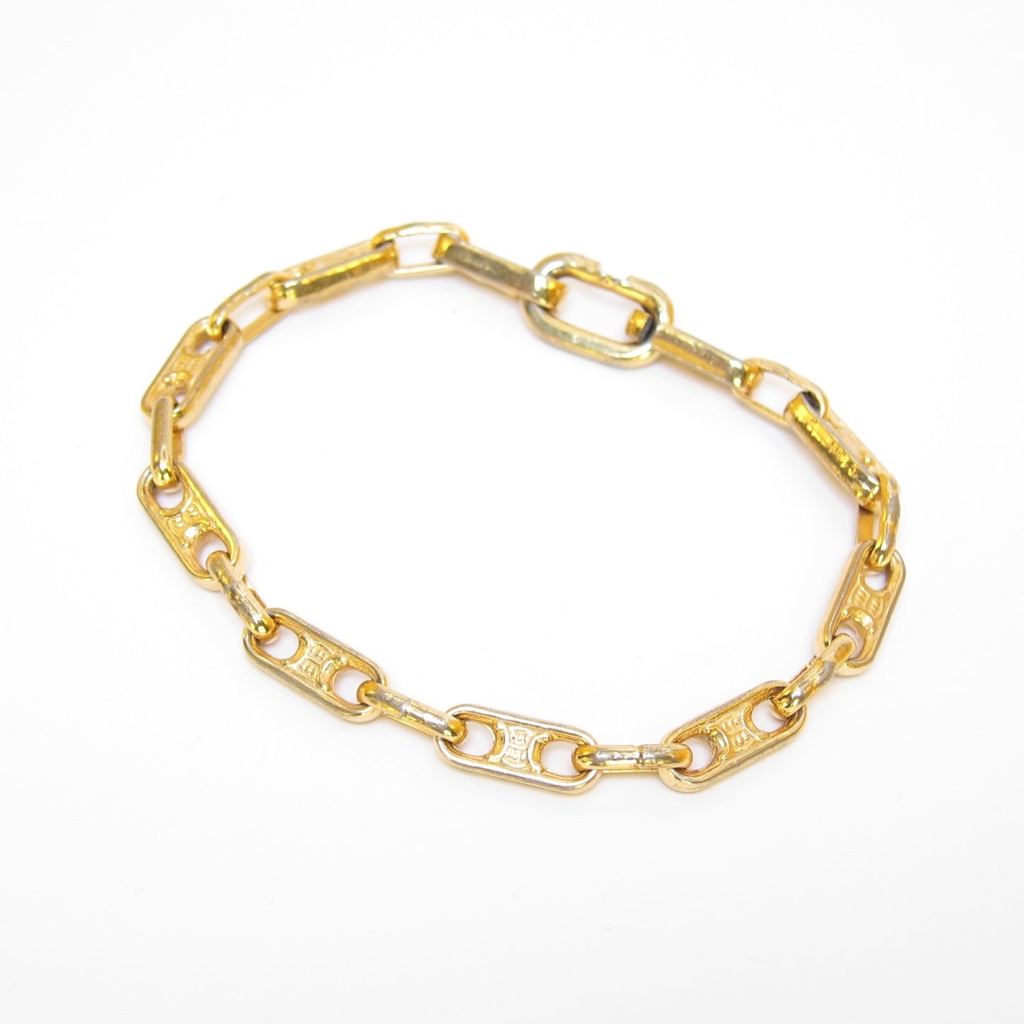 Celine Vintage Maillon Triomphe Chain Bracelet