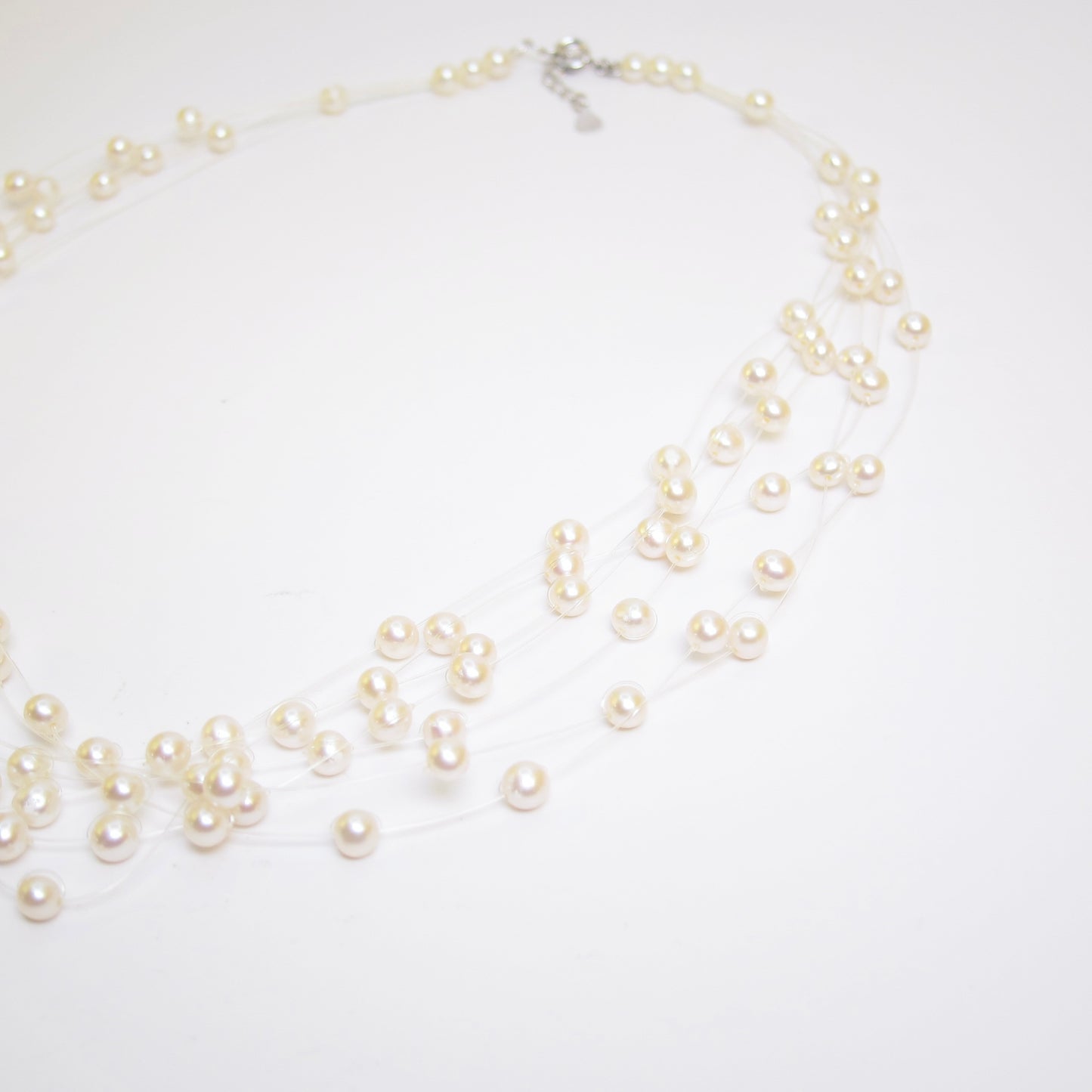 Tasaki Vintage Freshwater Pearl Necklace with Silver Buckle