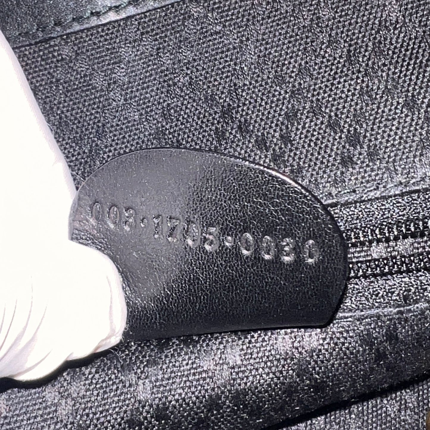 Gucci Vintage 黑色皮革竹編小背包