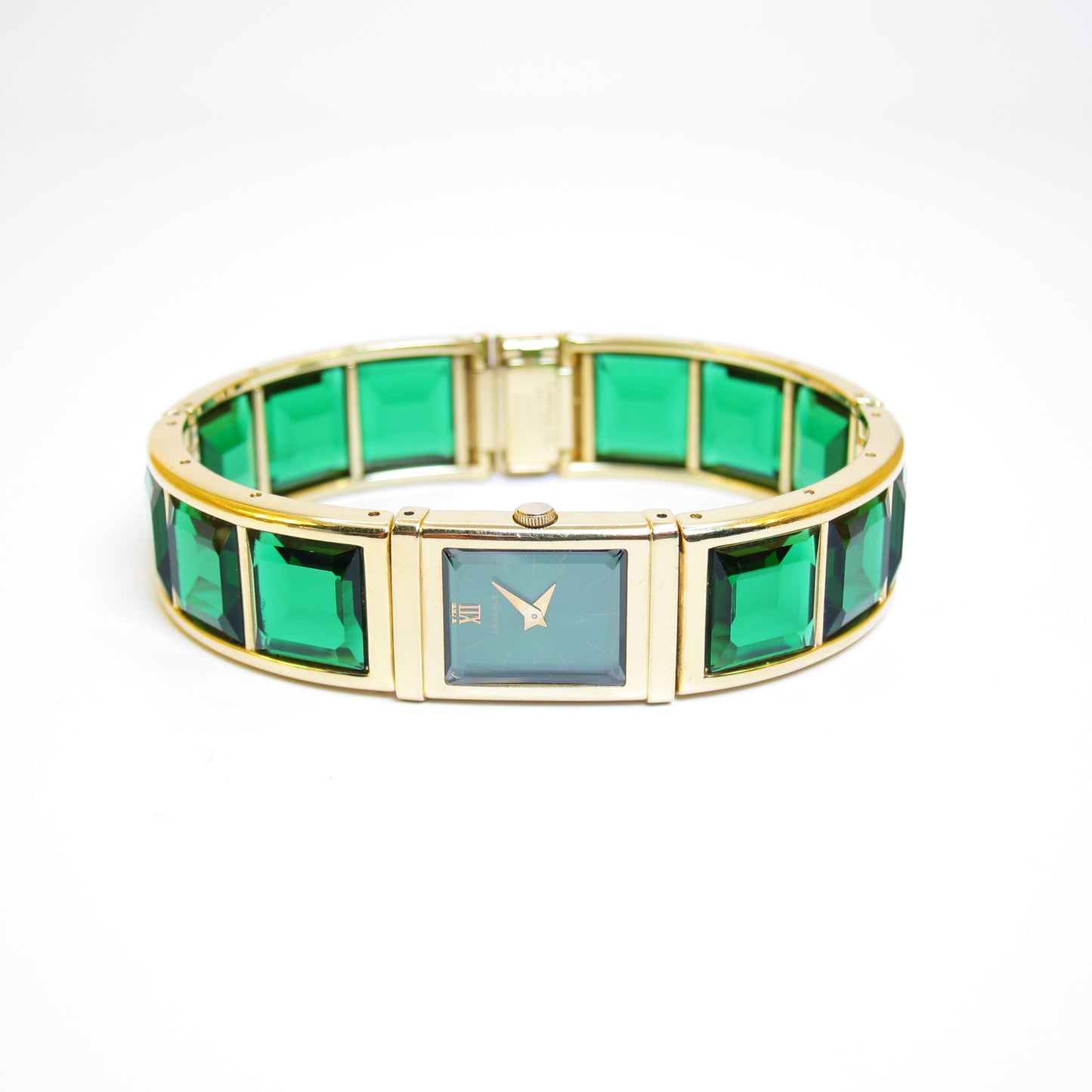 Seiko Vintage Lassale Green and Golden Quartz Watch