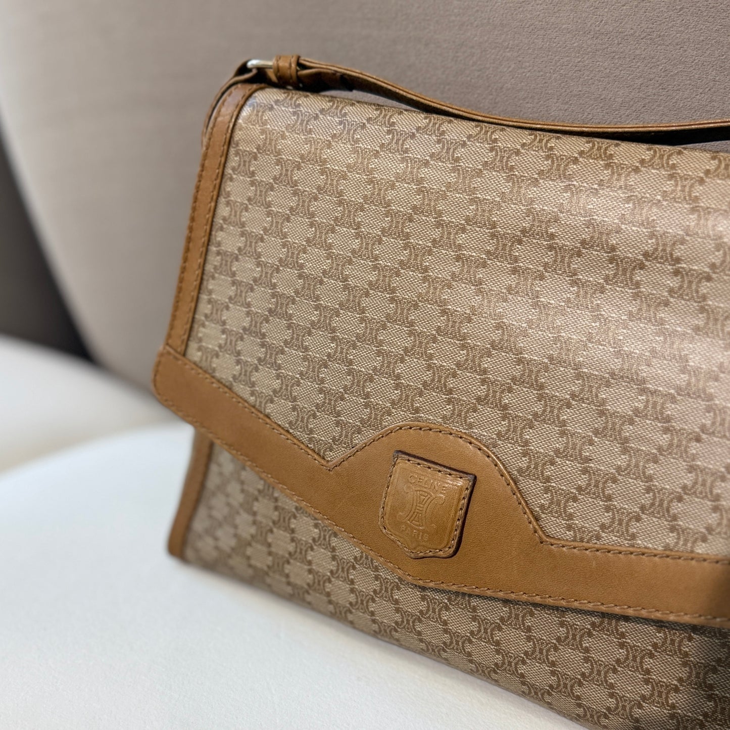 Celine Macadam Pattern Shoulder Bag