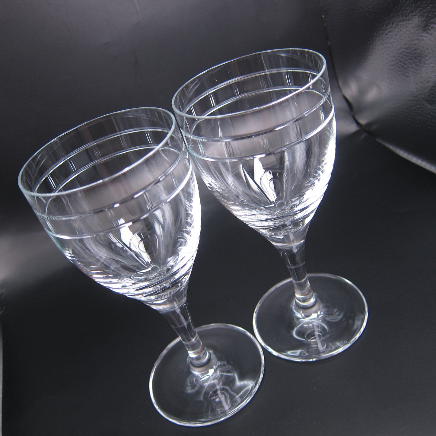Tiffany Vintage Crystal Wine Glasses Set of 2