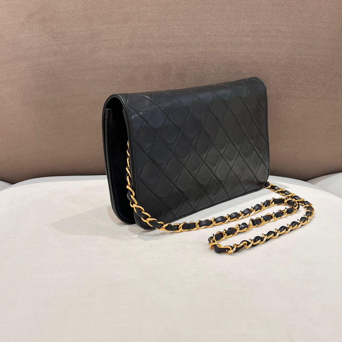 Chanel Vintage Matelassé Full Flap Shoulder Bag
