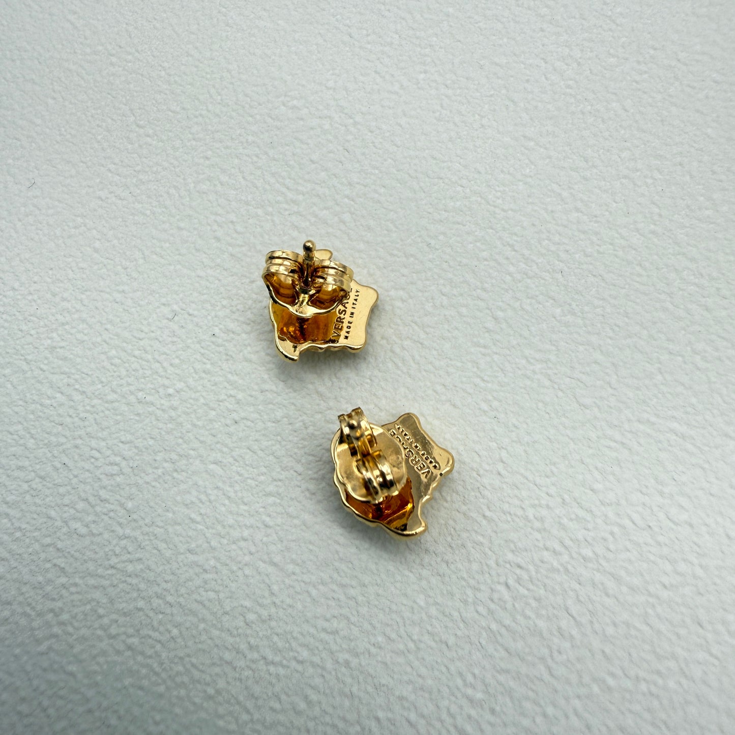 Versace Vintage Medusa Golden Earrings