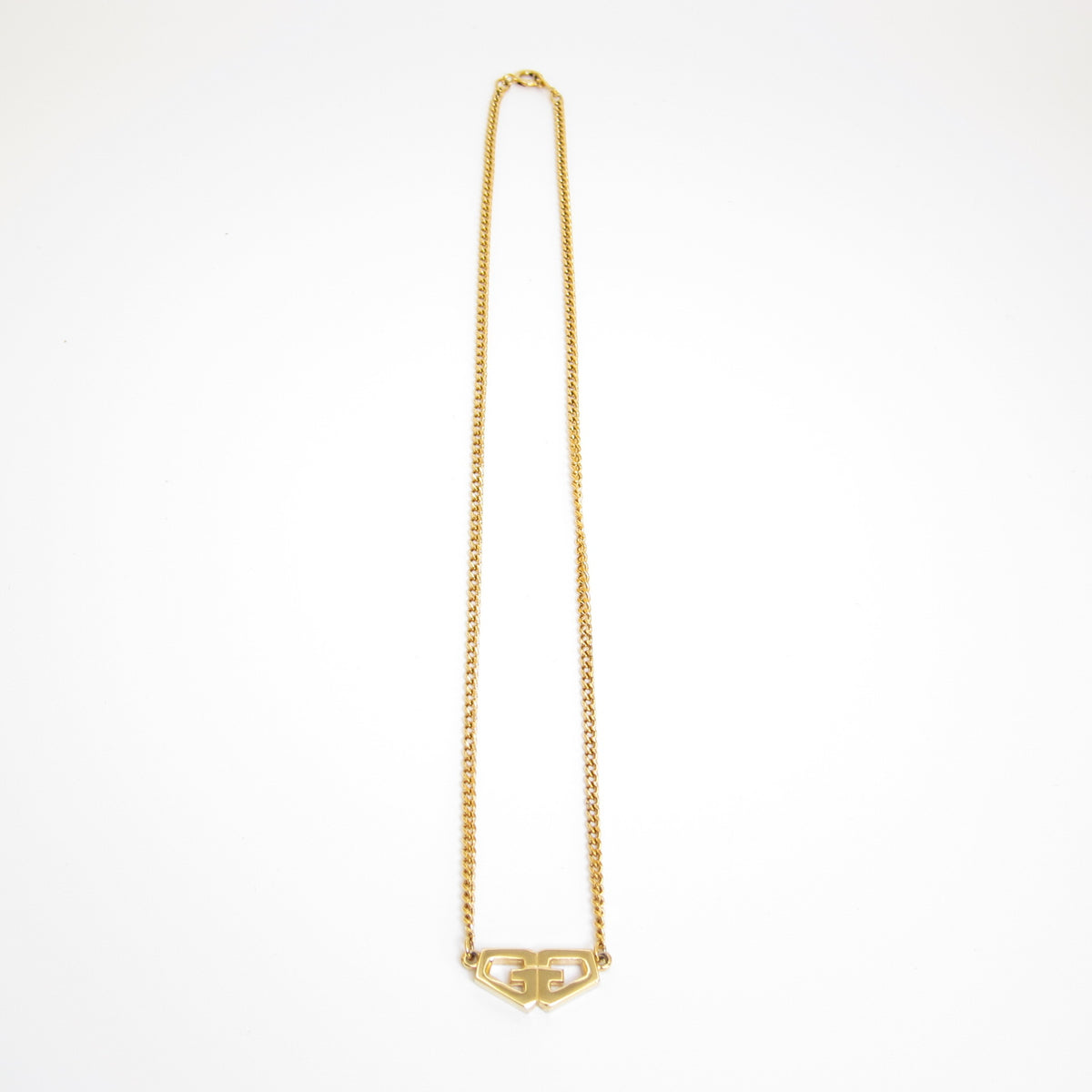 Givenchy Vintage GG Logo Golden Necklace