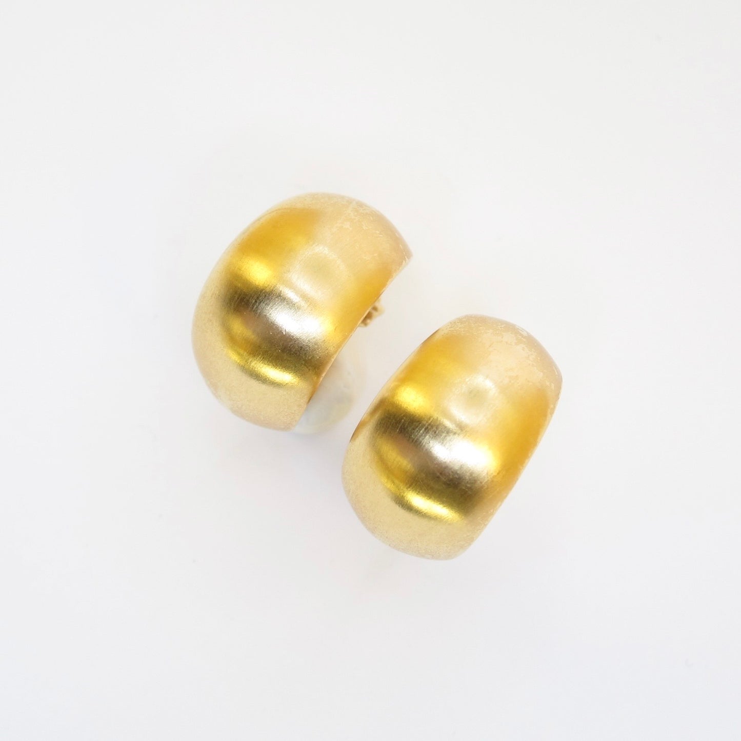 Monet Vintage Dome Golden Clip-on Earrings