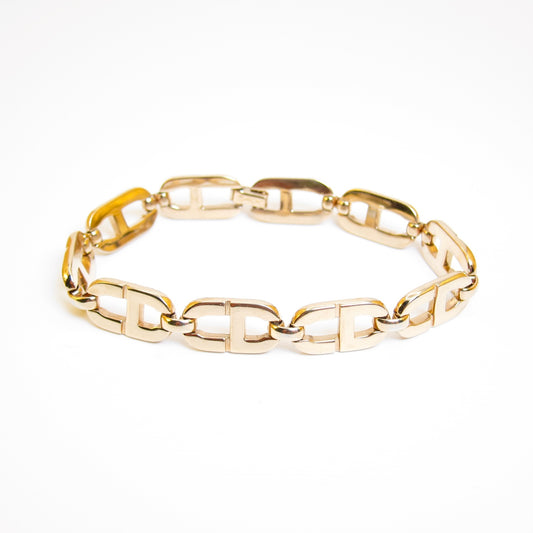 Christian Dior Vintage CD Logo Golden Bracelet