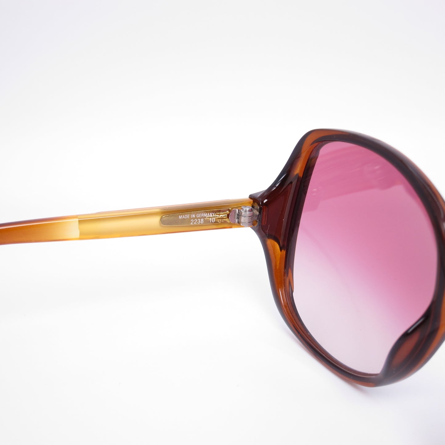 Christian Dior Vintage CD Logo Oversized Optyl & Merlot Gradient Sunglasses