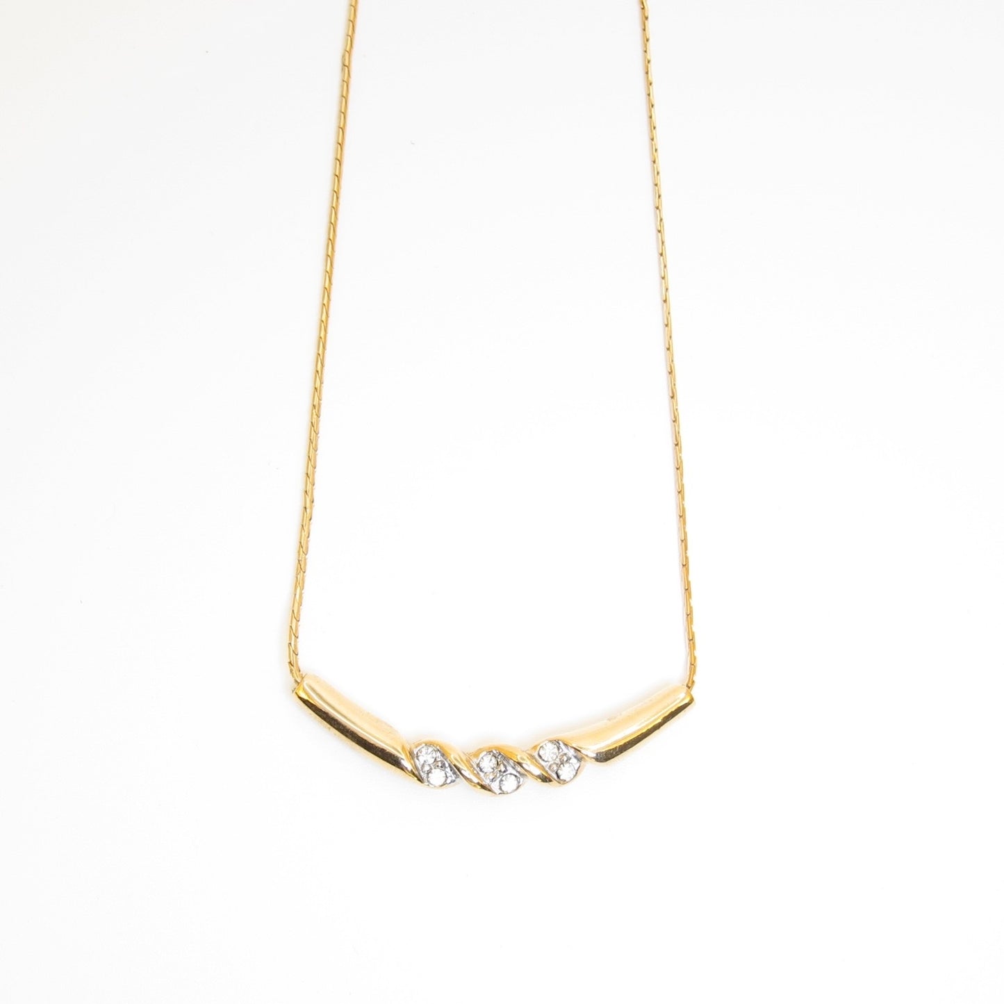 Givenchy Vintage Crystal Twist Necklace