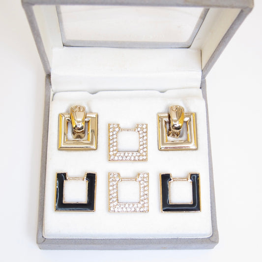 Christian Dior Vintage Customised Earrings (Clip) Set