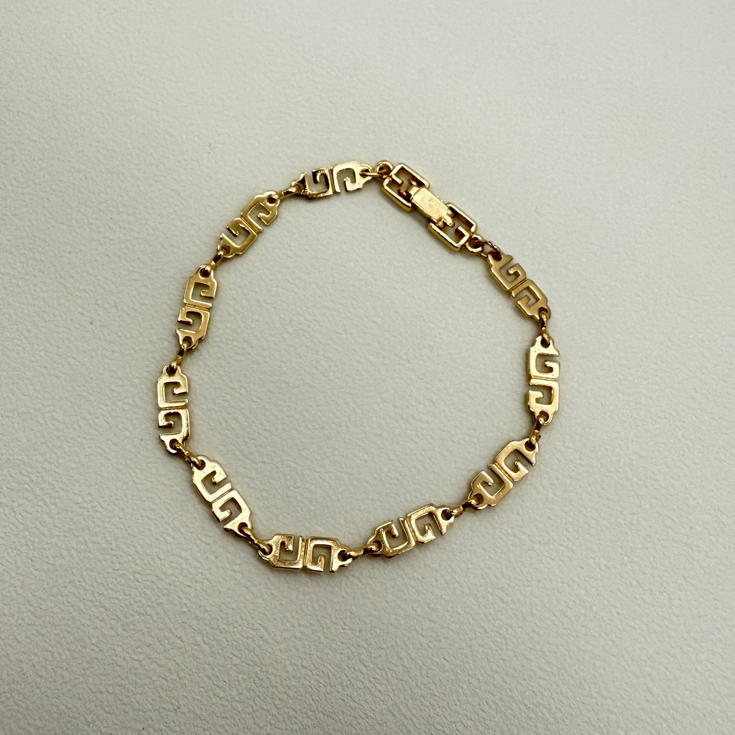 Givenchy Vintage GG Logo Golden Bracelet