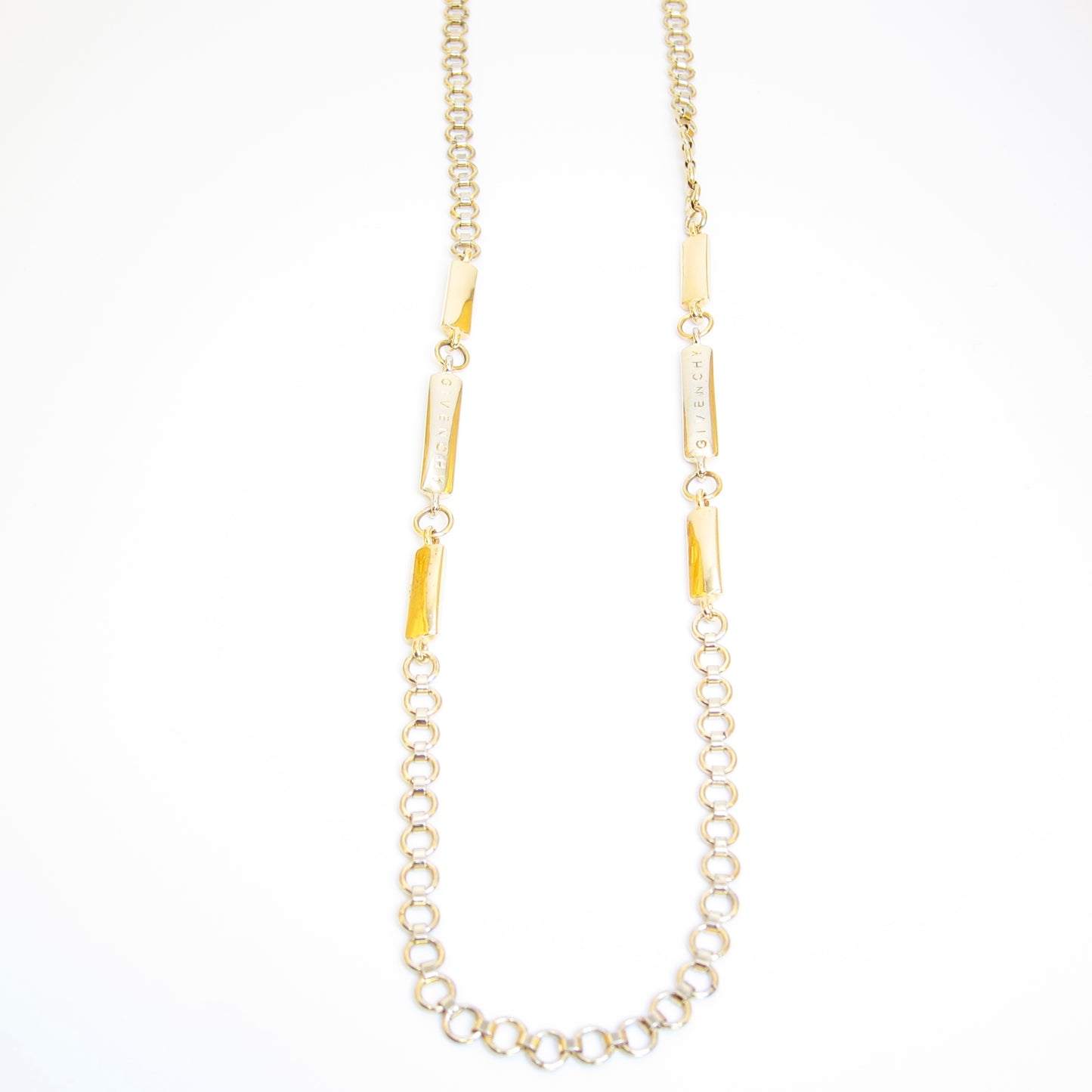Givenchy Vintage Givenchy Logo Golden Long Necklace