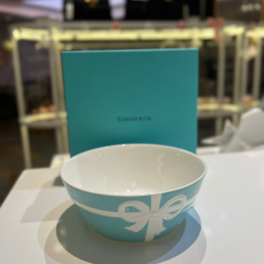 Tiffany Vintage Blue Ribbon Bowl